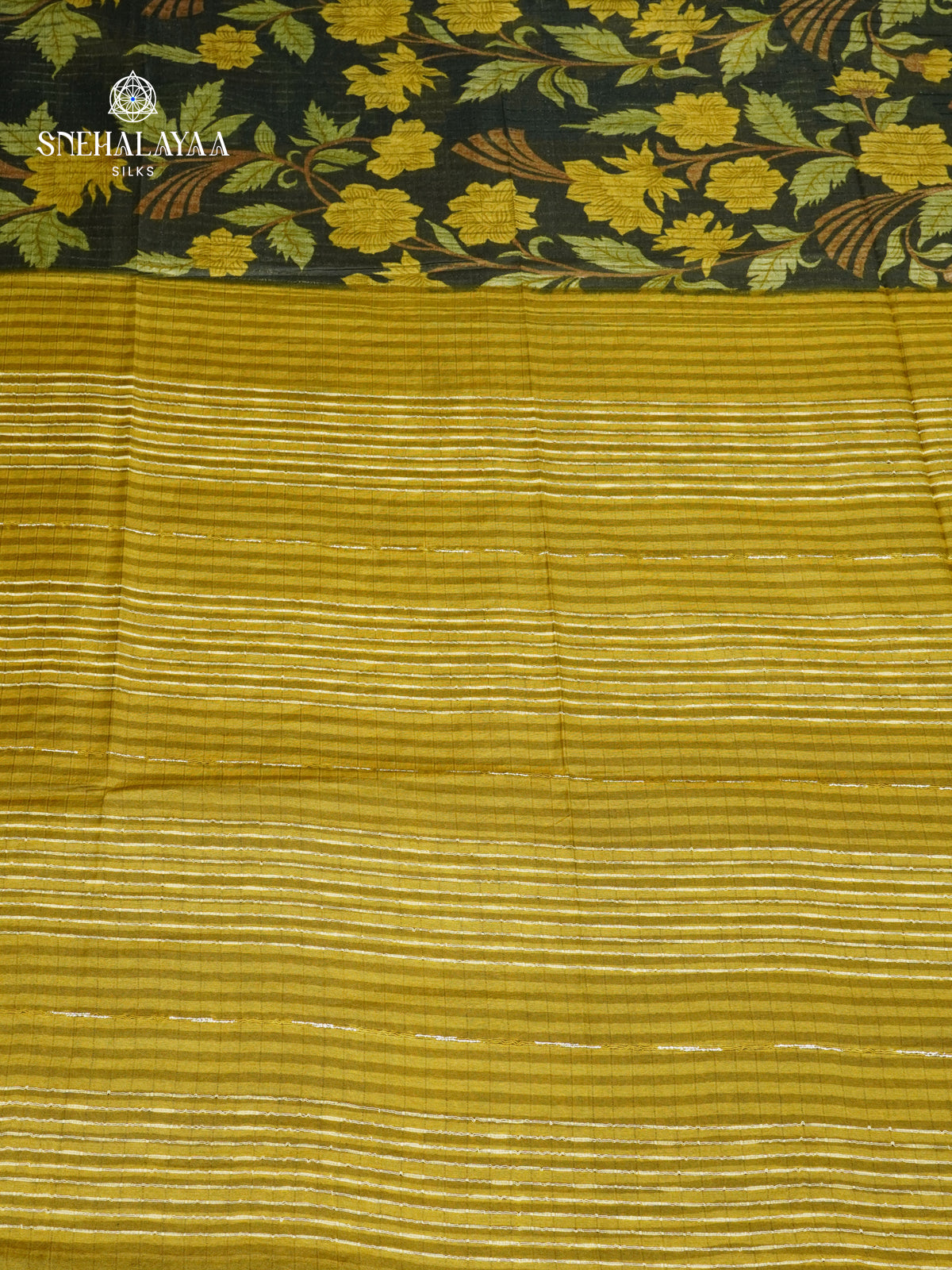 Black Bamboo Silk Saree