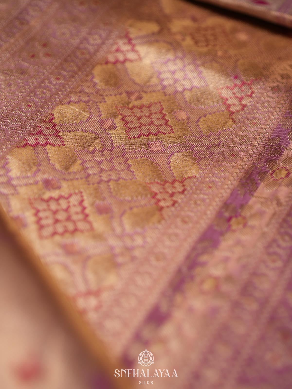 Plum Kanjivaram Silk Saree