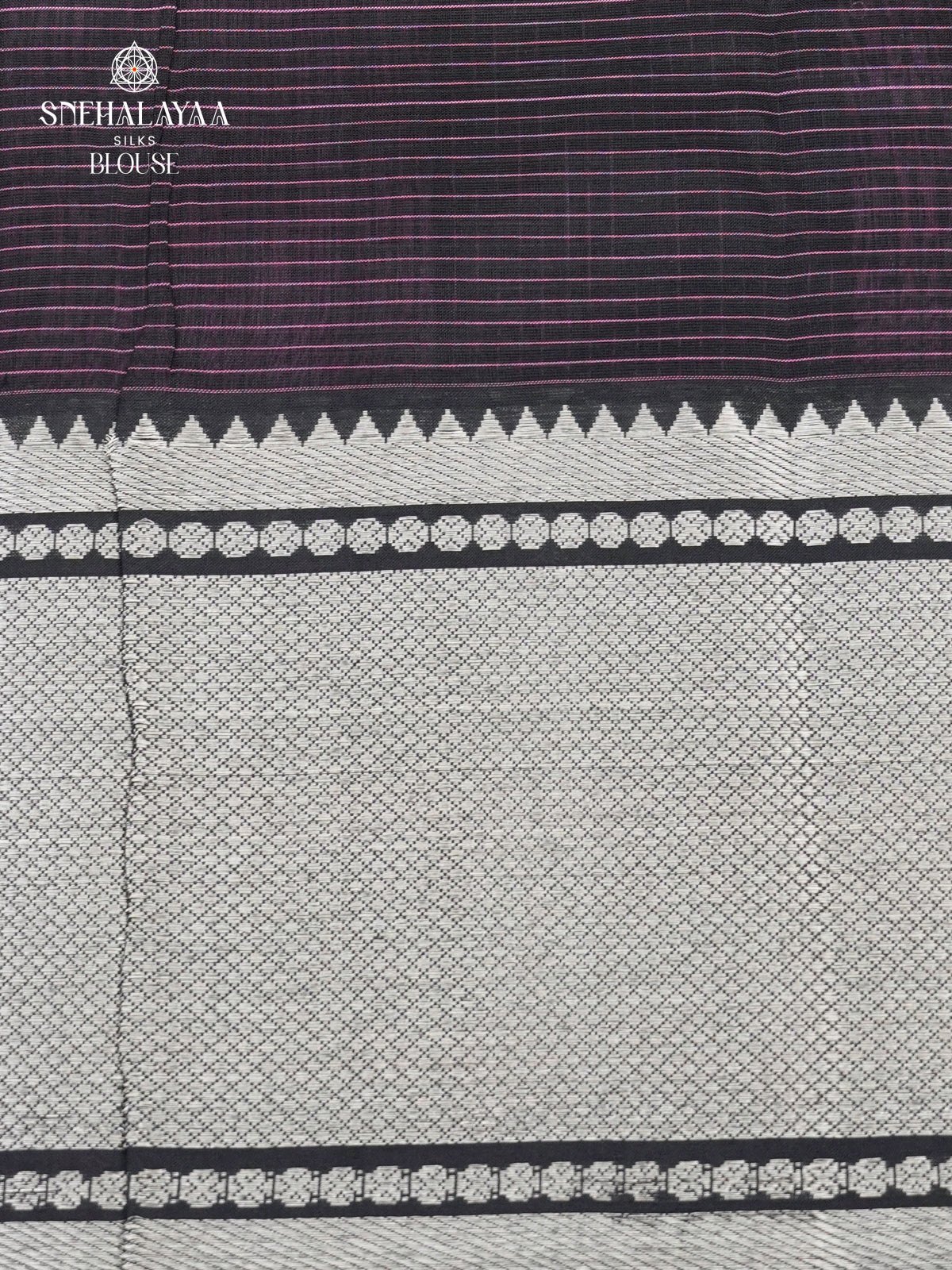 Purple Mangalagiri Silk Cotton Saree