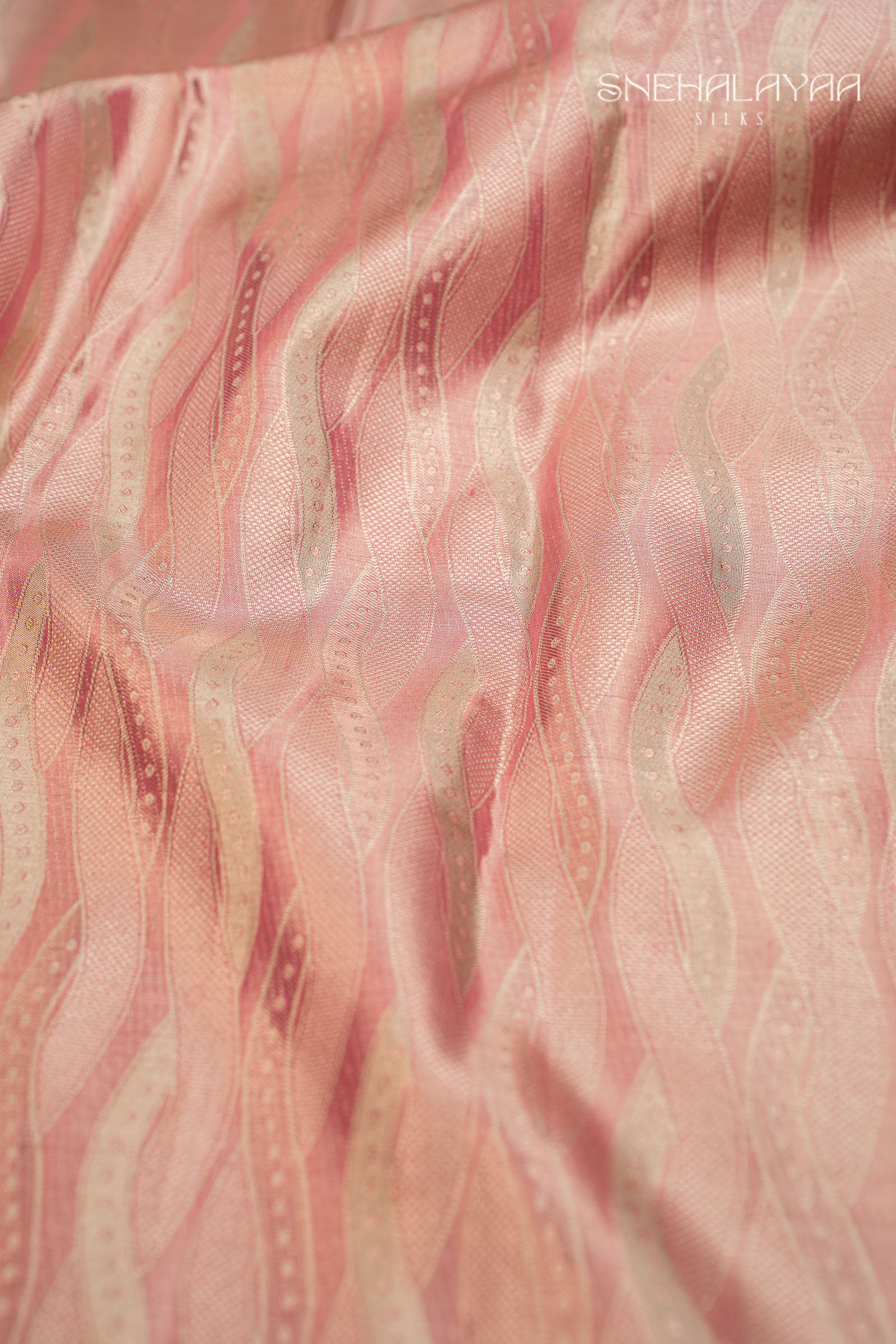 Flamingo Pink Kancheevaram Silk Saree
