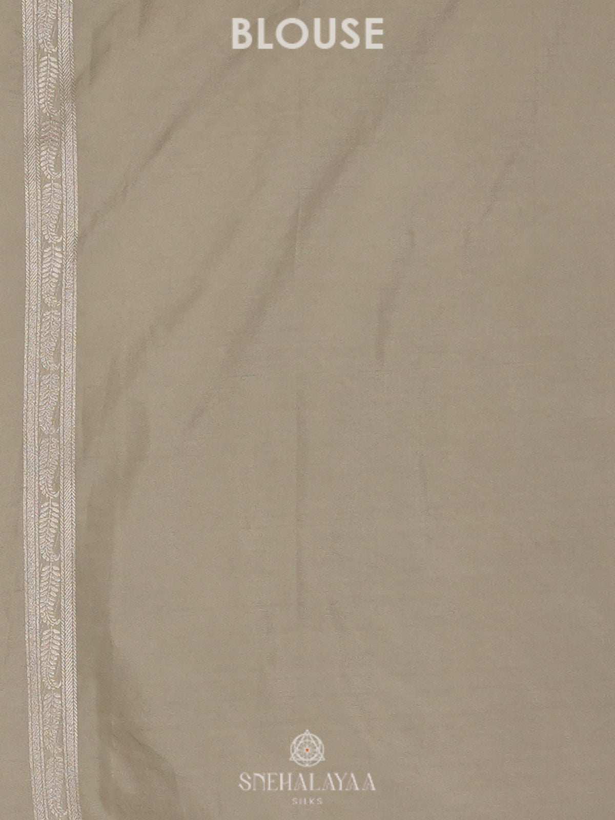 Grey Satin Banaras Saree