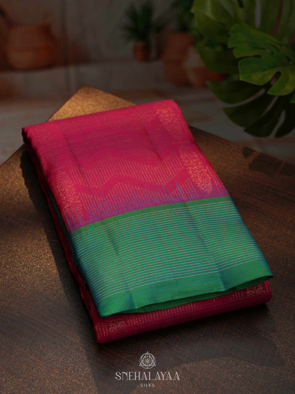 Pink Kanjivaram Silk Saree