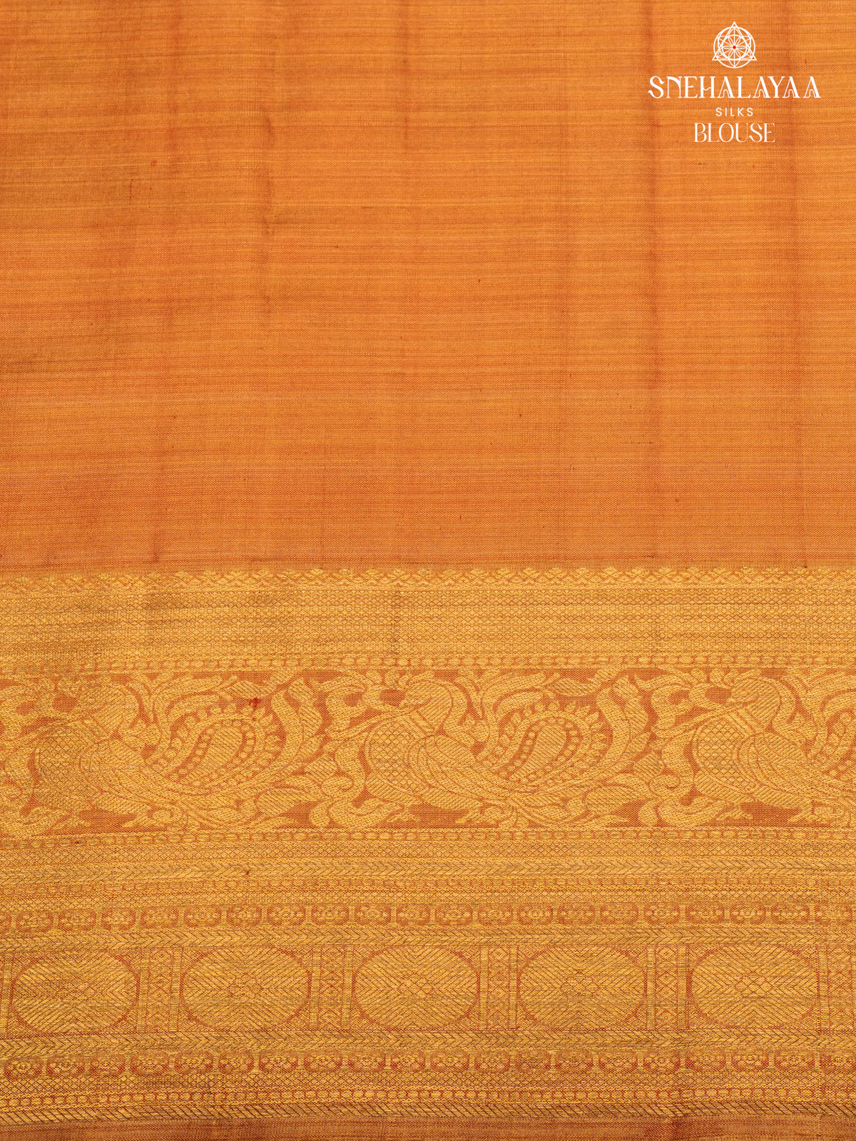 Orange Kanjivaram Silk Saree