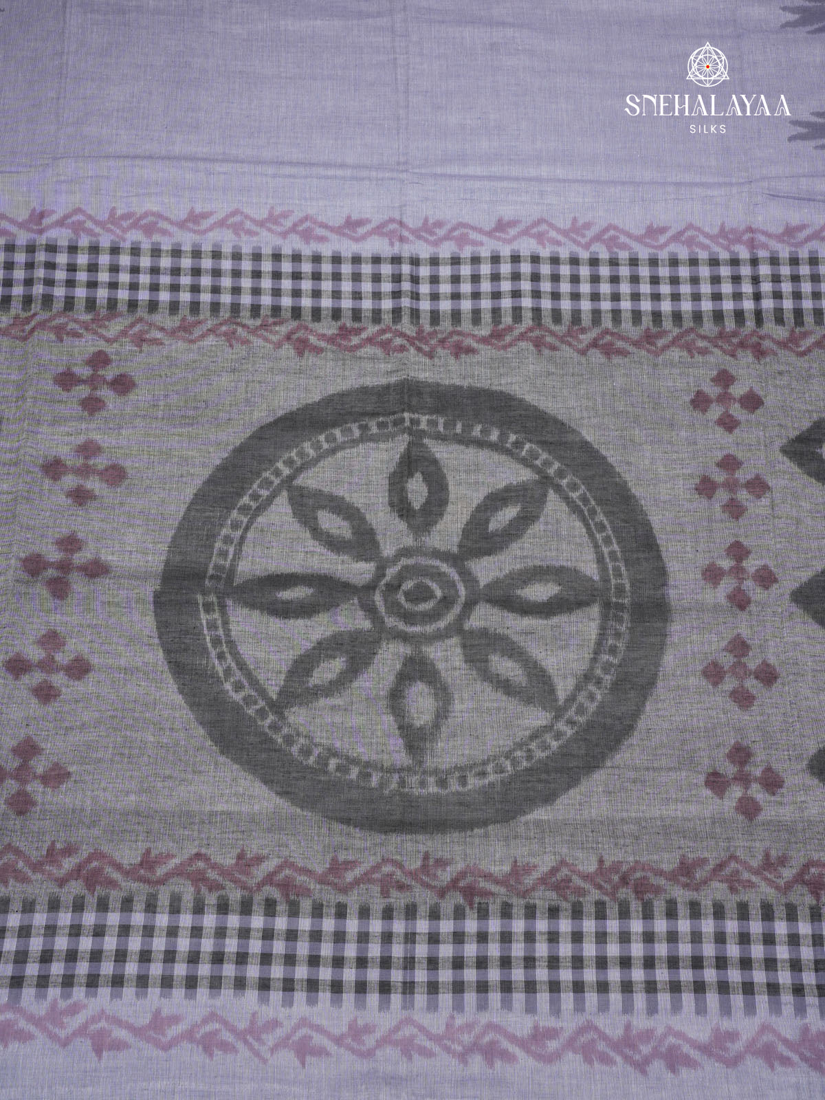 Grey Khadi Cotton Saree