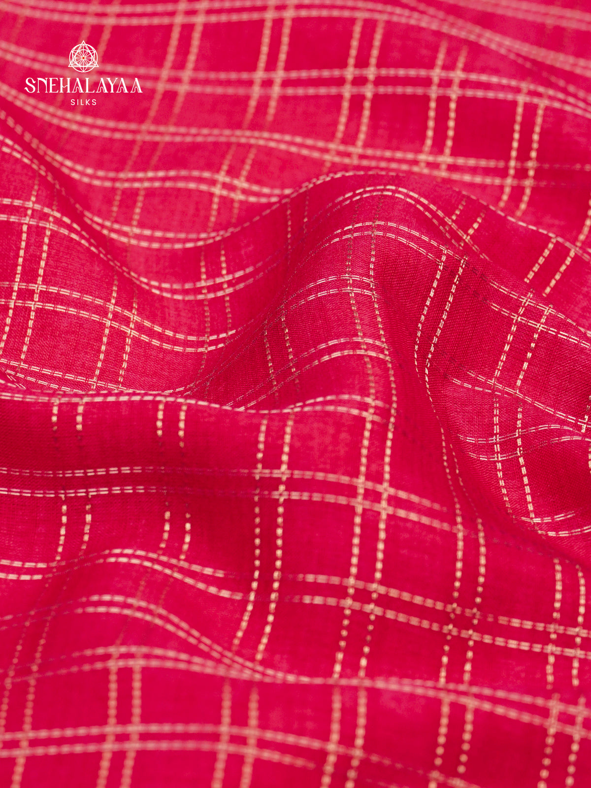 Rani Pink Munga Tussar Embroidery Saree