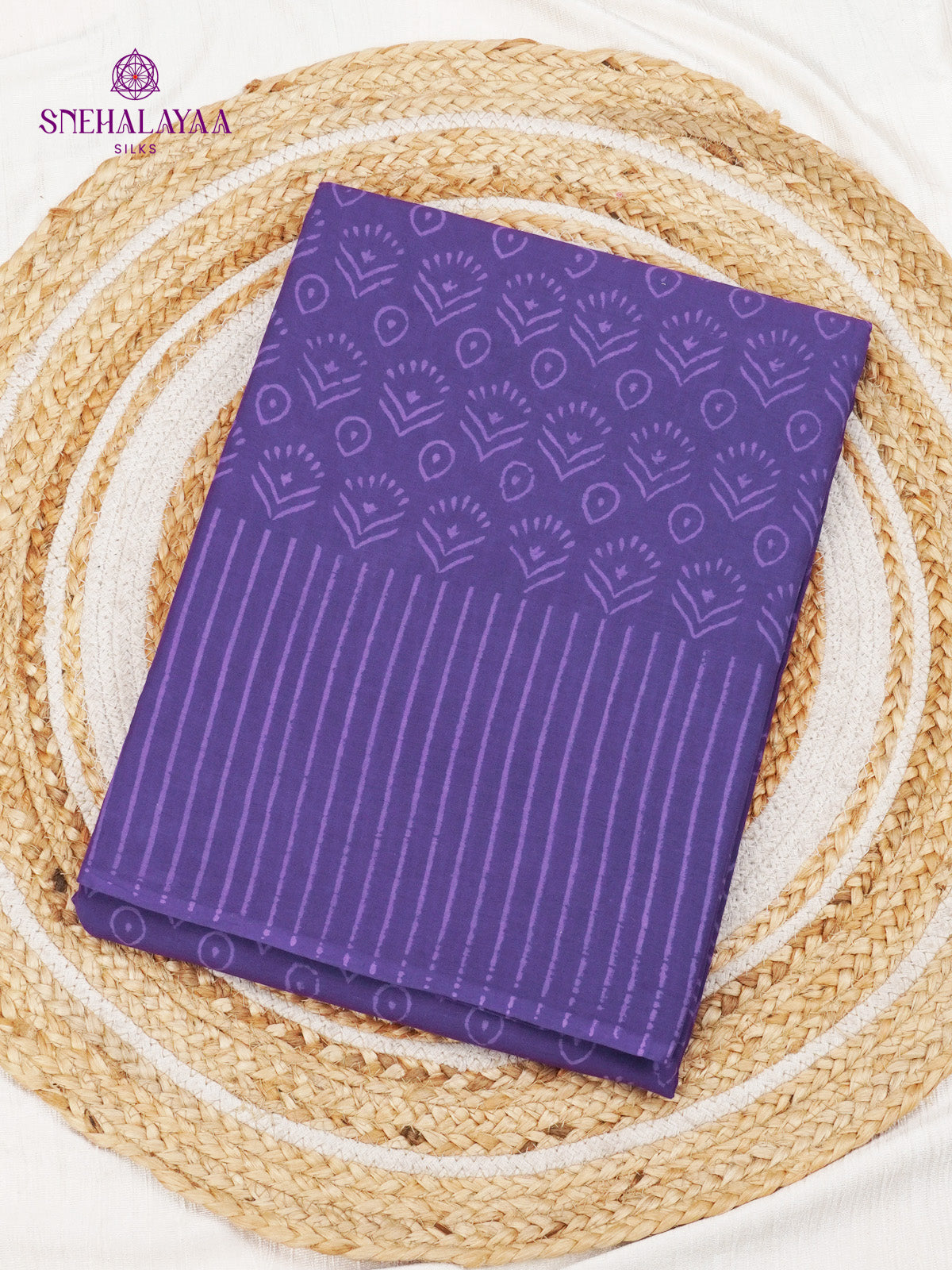 Violet Jaipur Cotton Saree