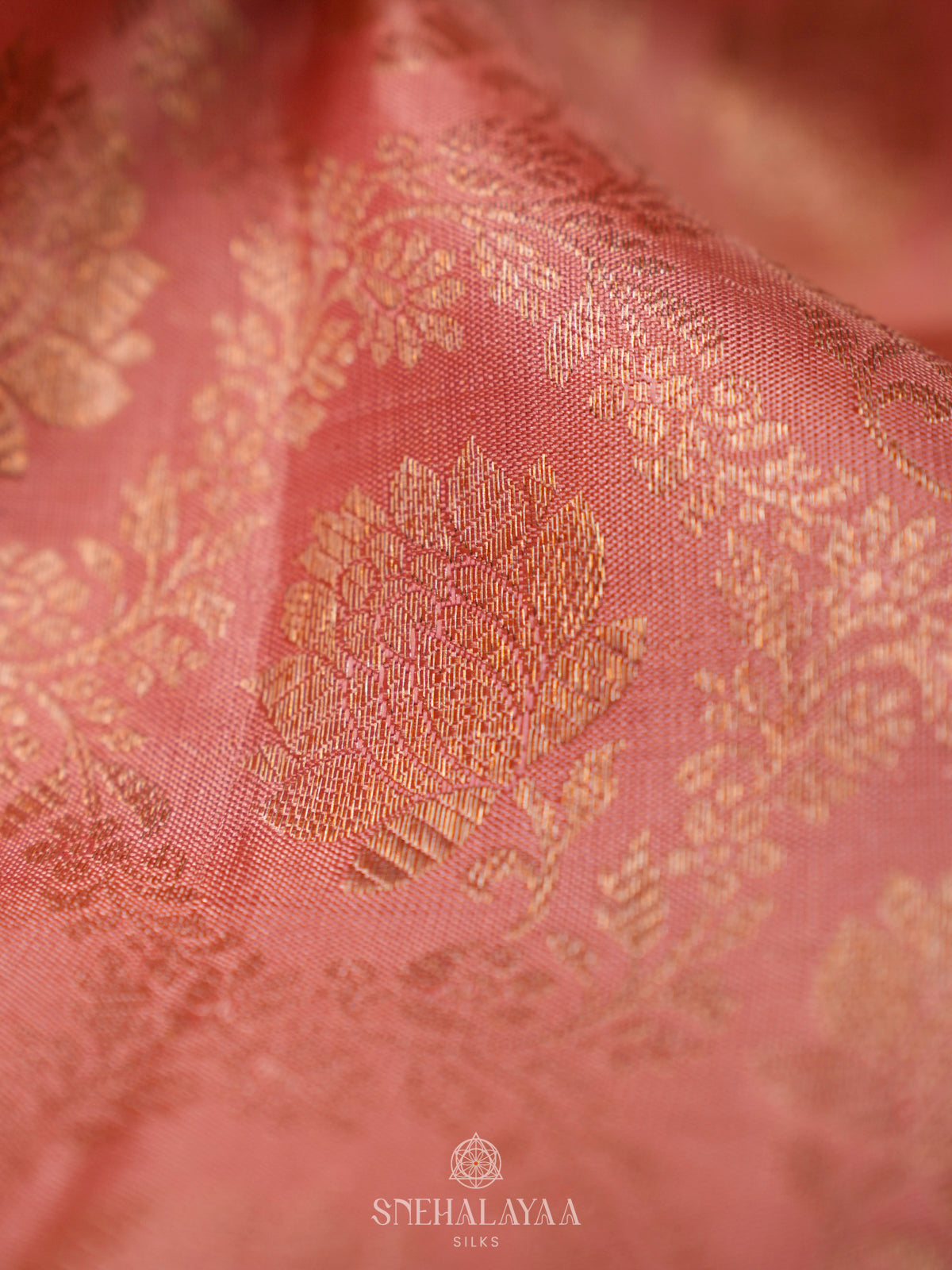 Pale Pink Kanjivaram Silk Saree