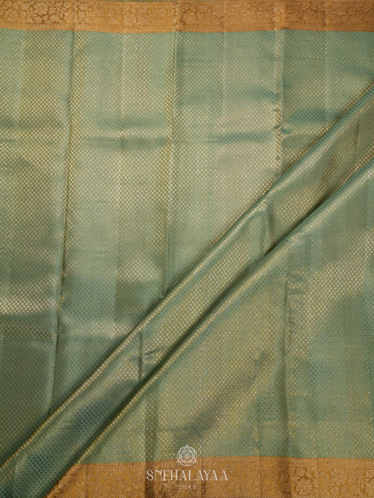 Pista Green Kanjivaram Silk Saree