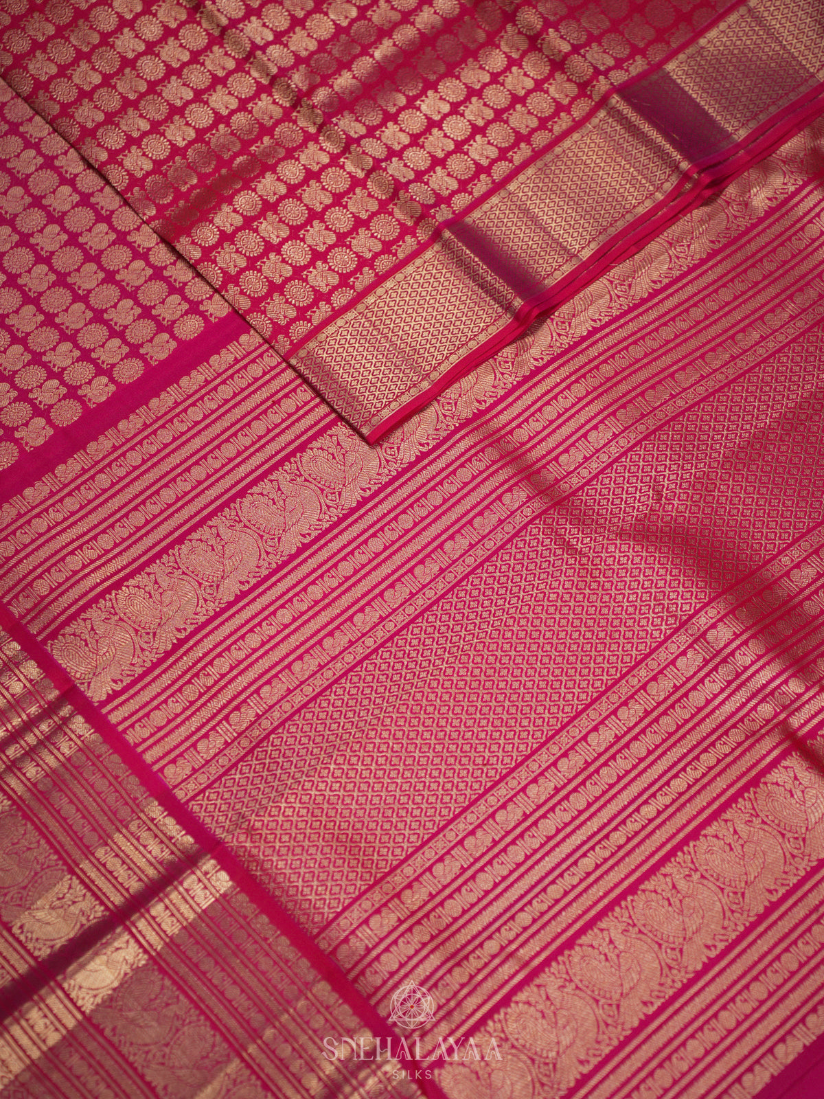 Pink Kanjivaram Silk Saree