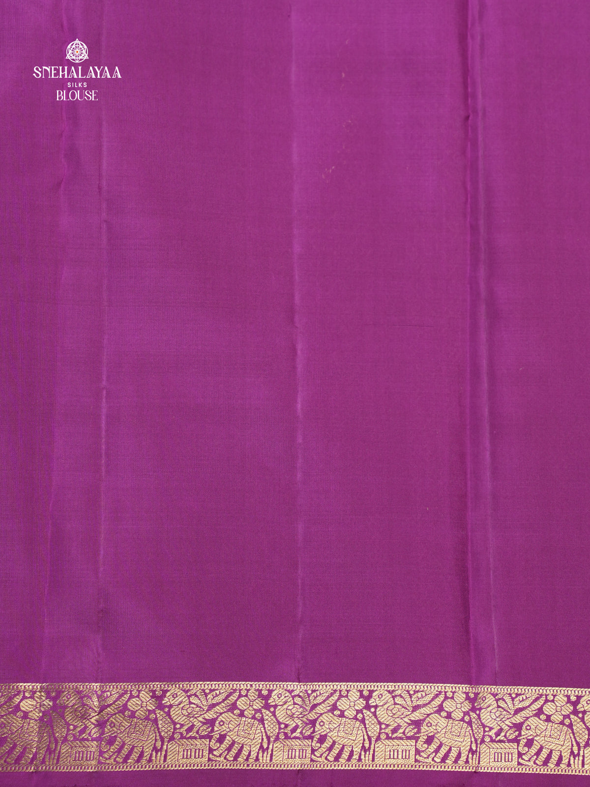 Violet Kancheevaram Silk Saree