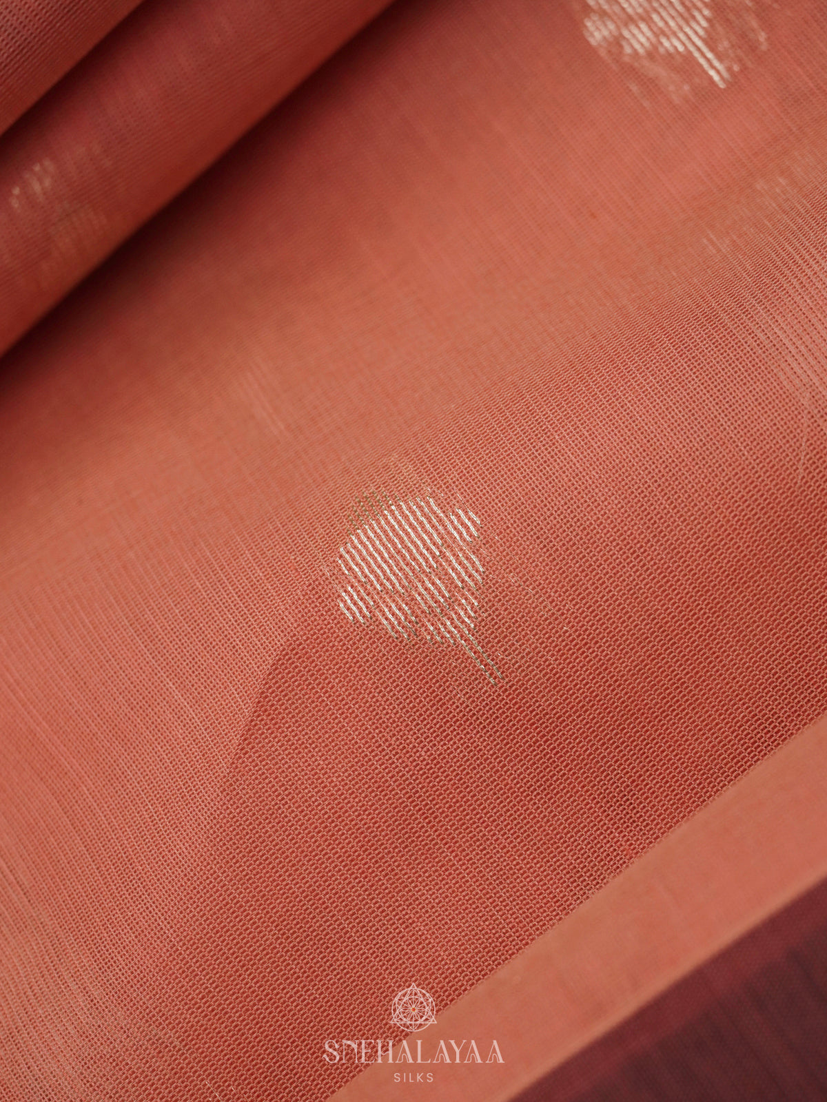 Peach Kanchi Silk Cotton Saree