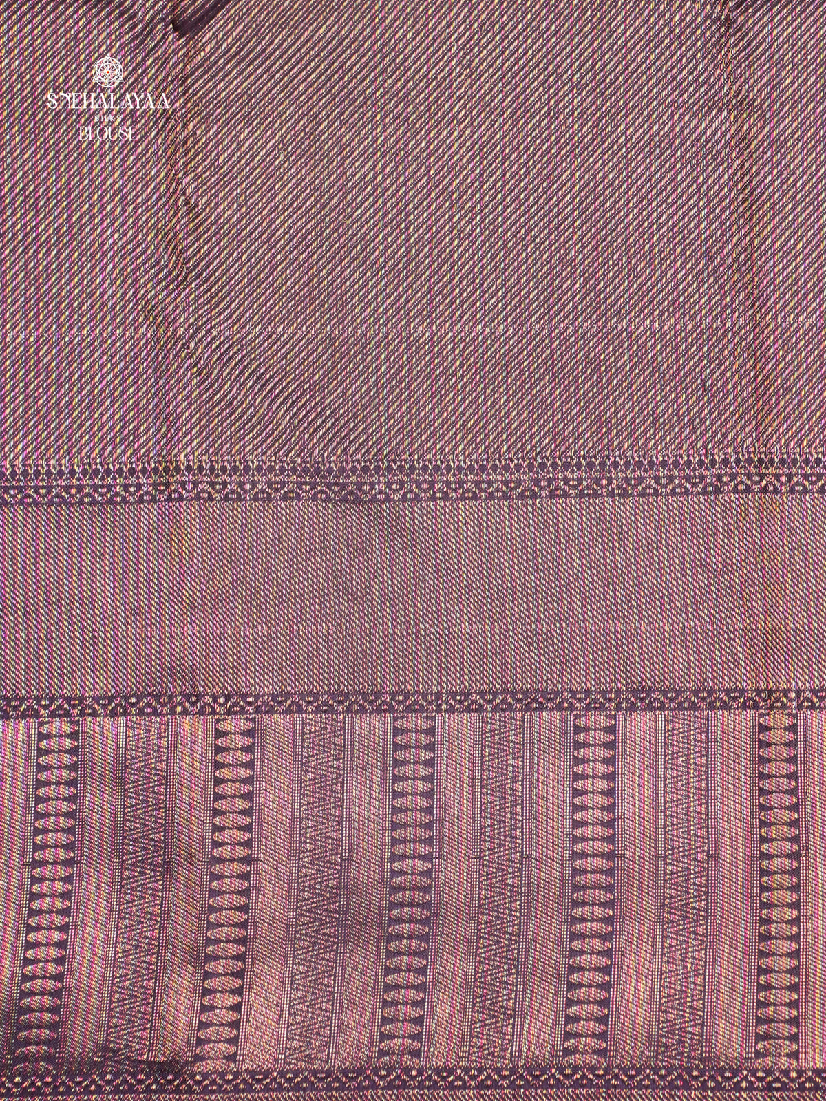 Wine Purple Kanjivaram Silk Saree