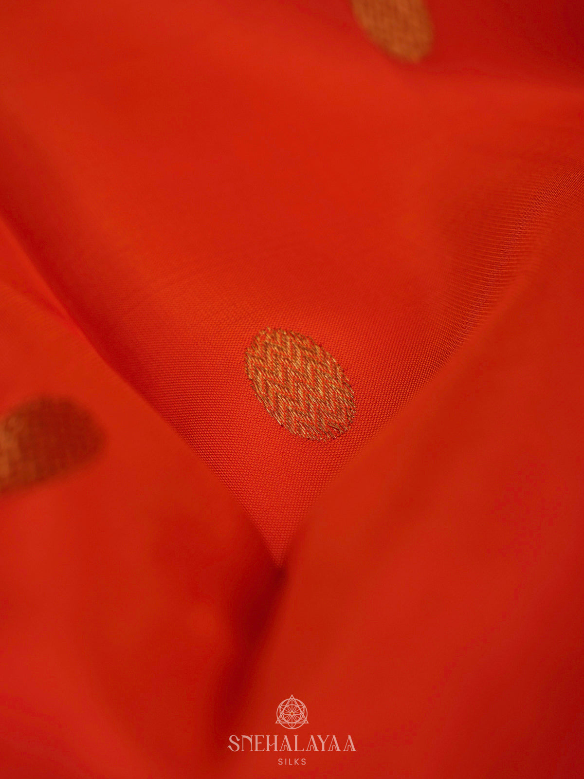 Orange Kanjivaram Silk Saree