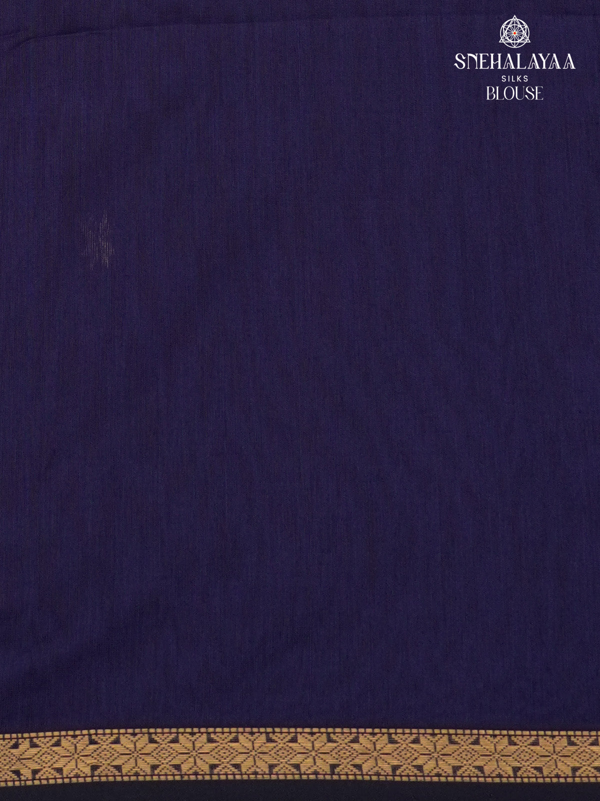 Navy Blue Maheshwari Silk Cotton Saree