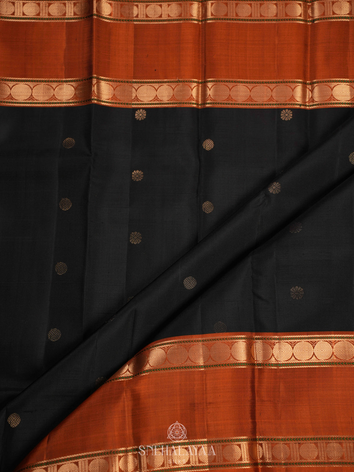 Black Kanjivaram Silk Saree
