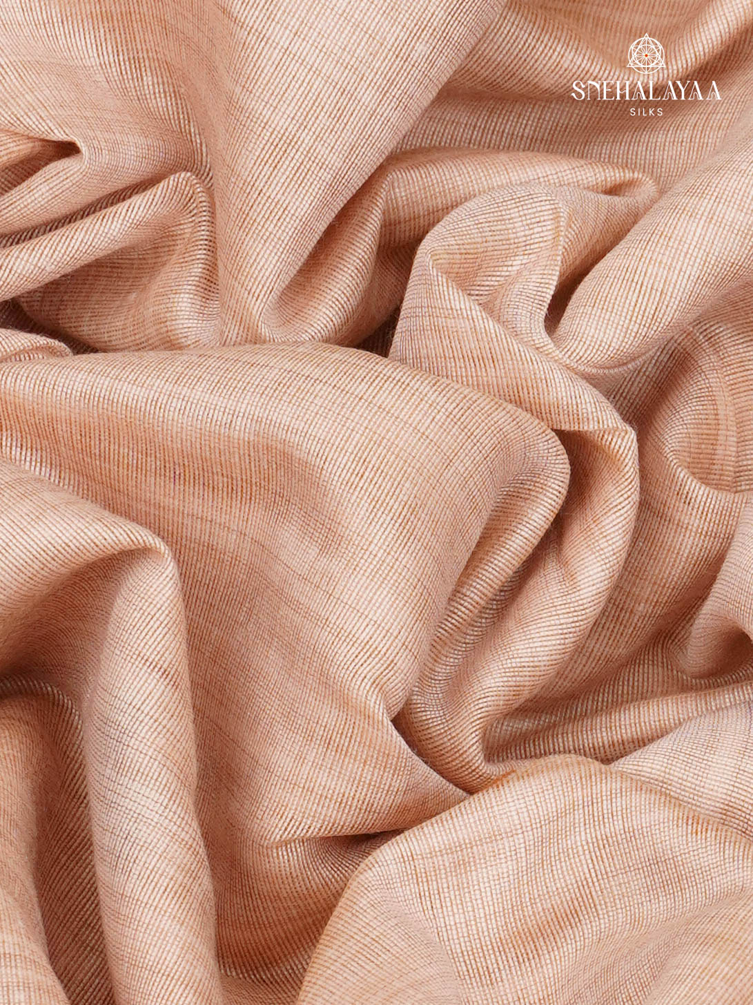 Peach Munga Cotton Saree