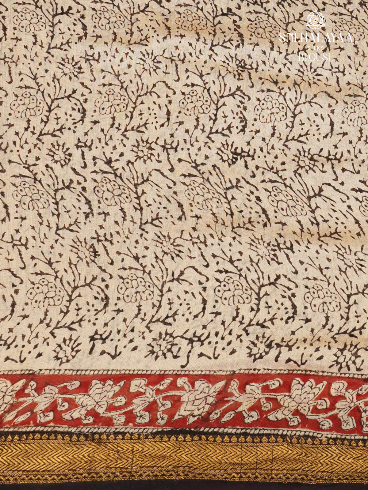 Off White Chanderi Saree