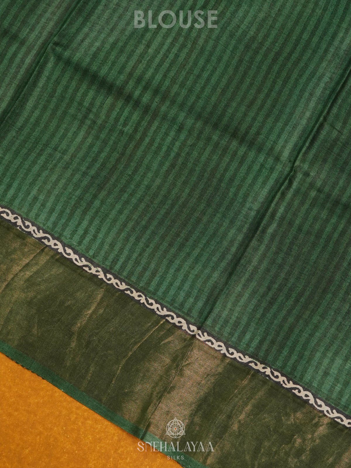 Green Tussar Saree