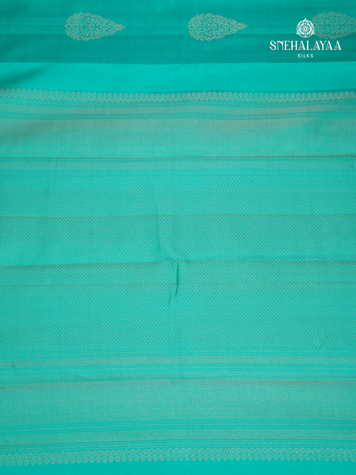 Mint Aqua Kanjivaram Silk Saree