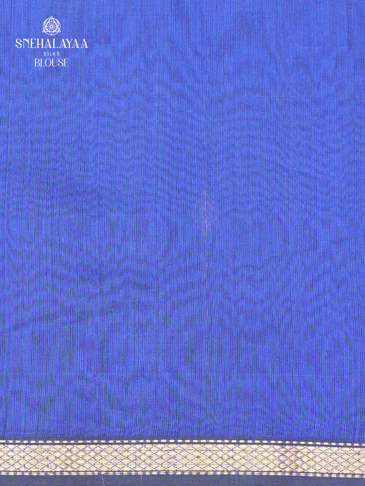 Rich Blue Maheshwari Silk Cotton Saree