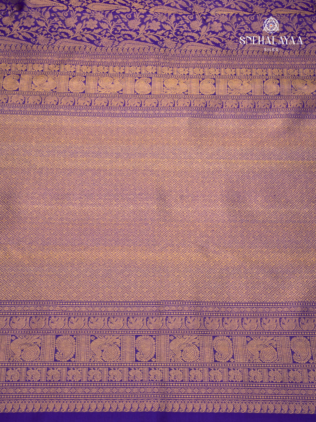 Violet Kanjivaram Silk Saree