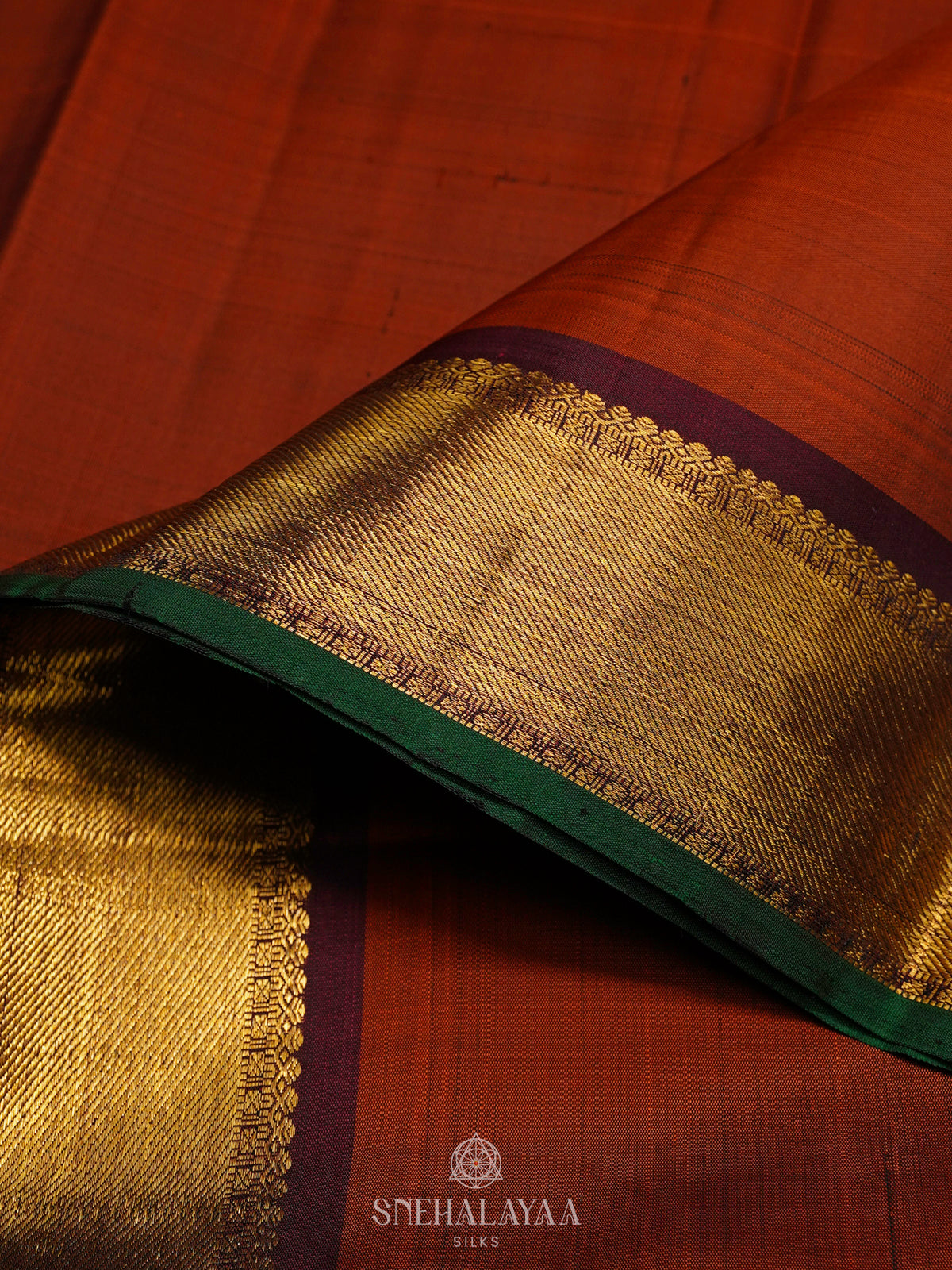 Brown Kanjivaram Silk Saree
