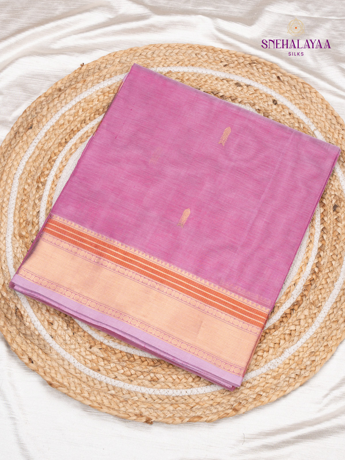 Light Pink Kanchi Silk Cotton Saree