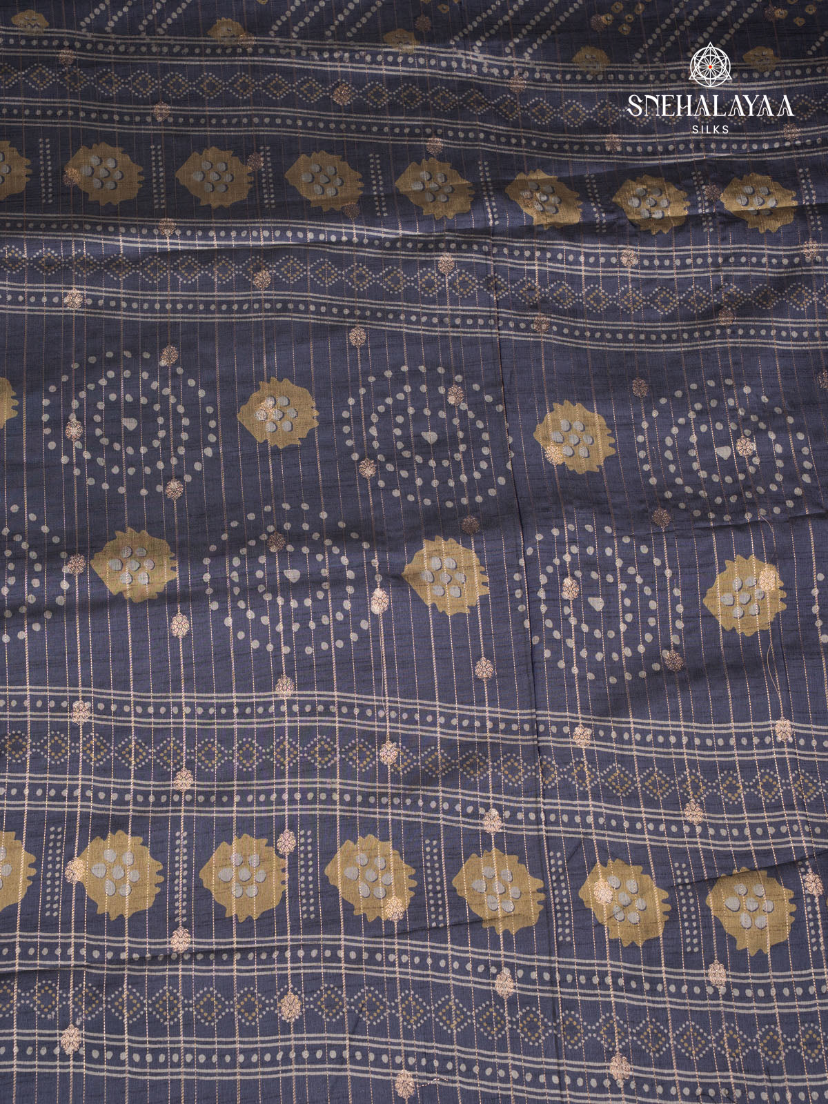 Navy Blue Dola Silk Saree