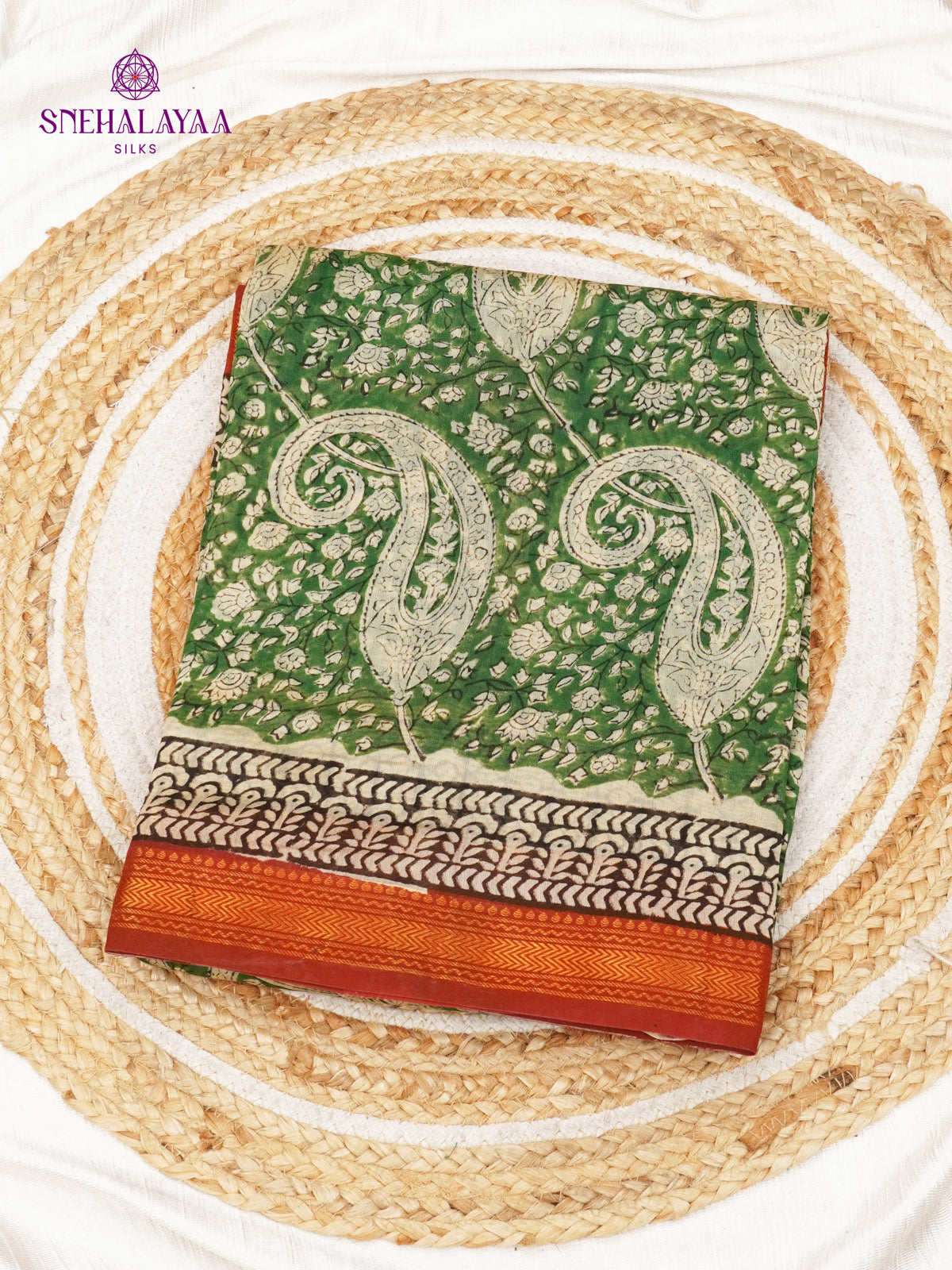 Pastel Green Chanderi Saree