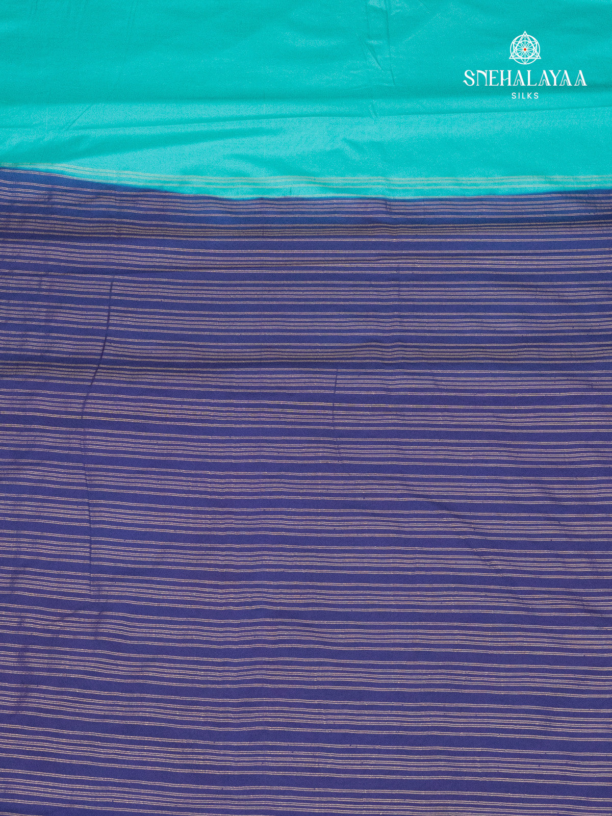 Ocean Blue Mysore Silk Saree