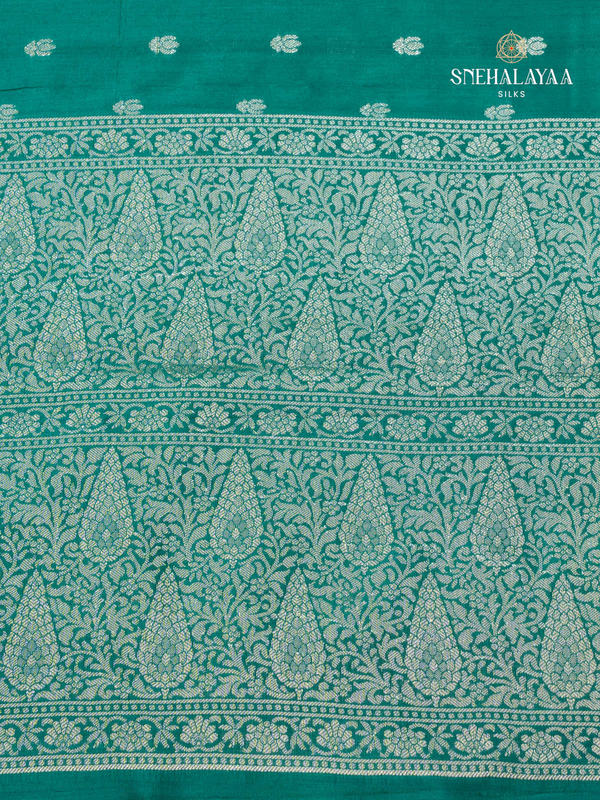 Green Banaras Dupion Saree