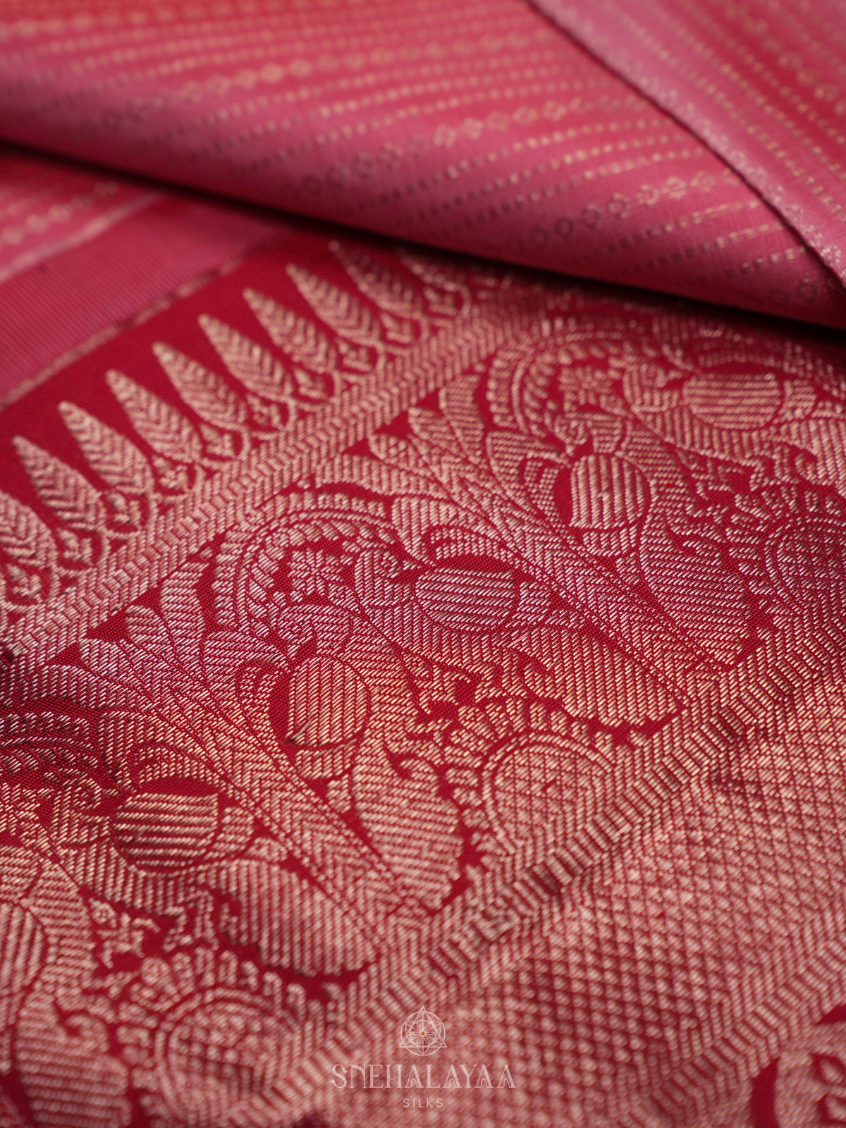 Pink Kanjivaram Silk Saree