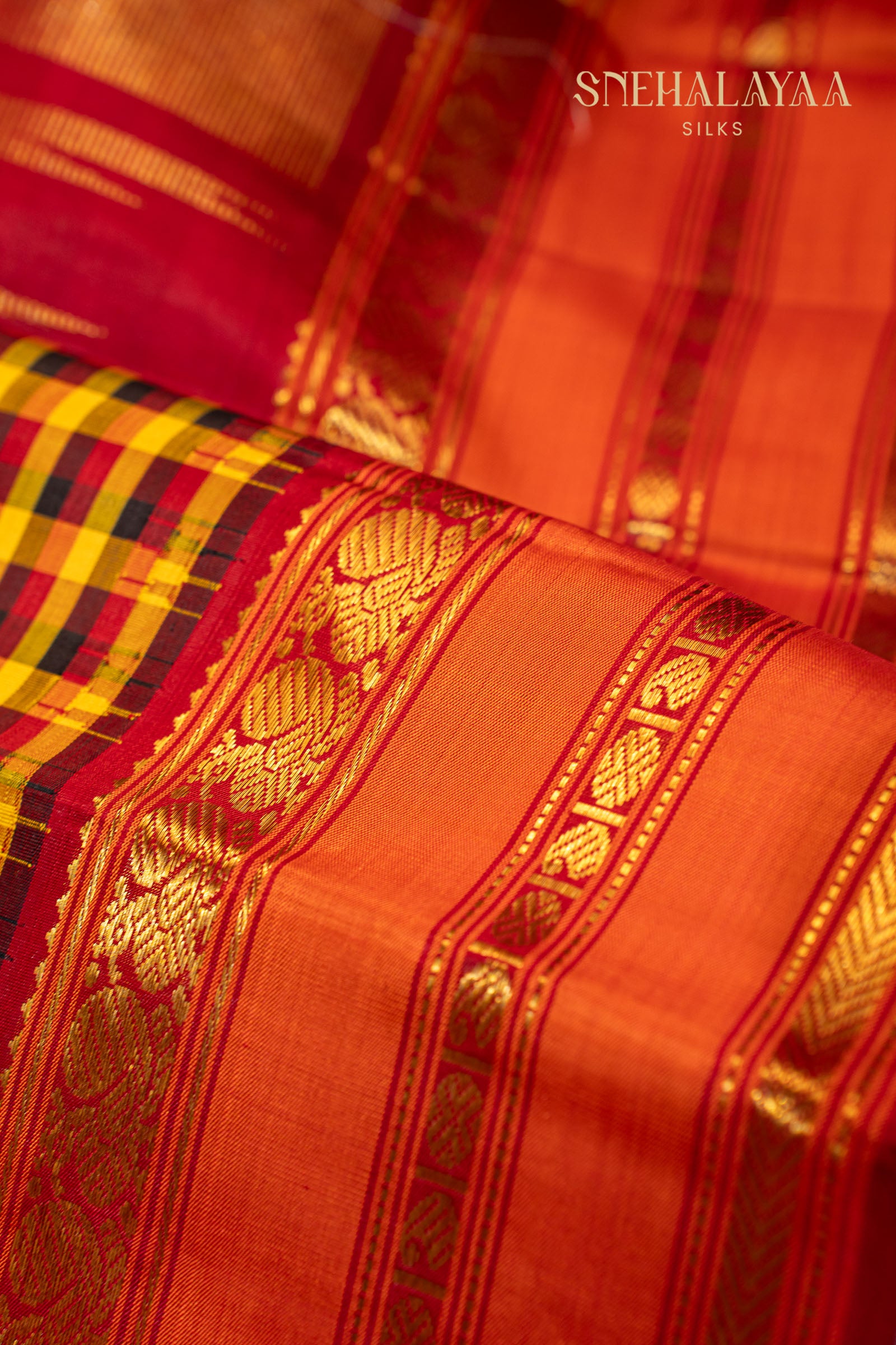 Multicolor Kancheevaram Silk Saree