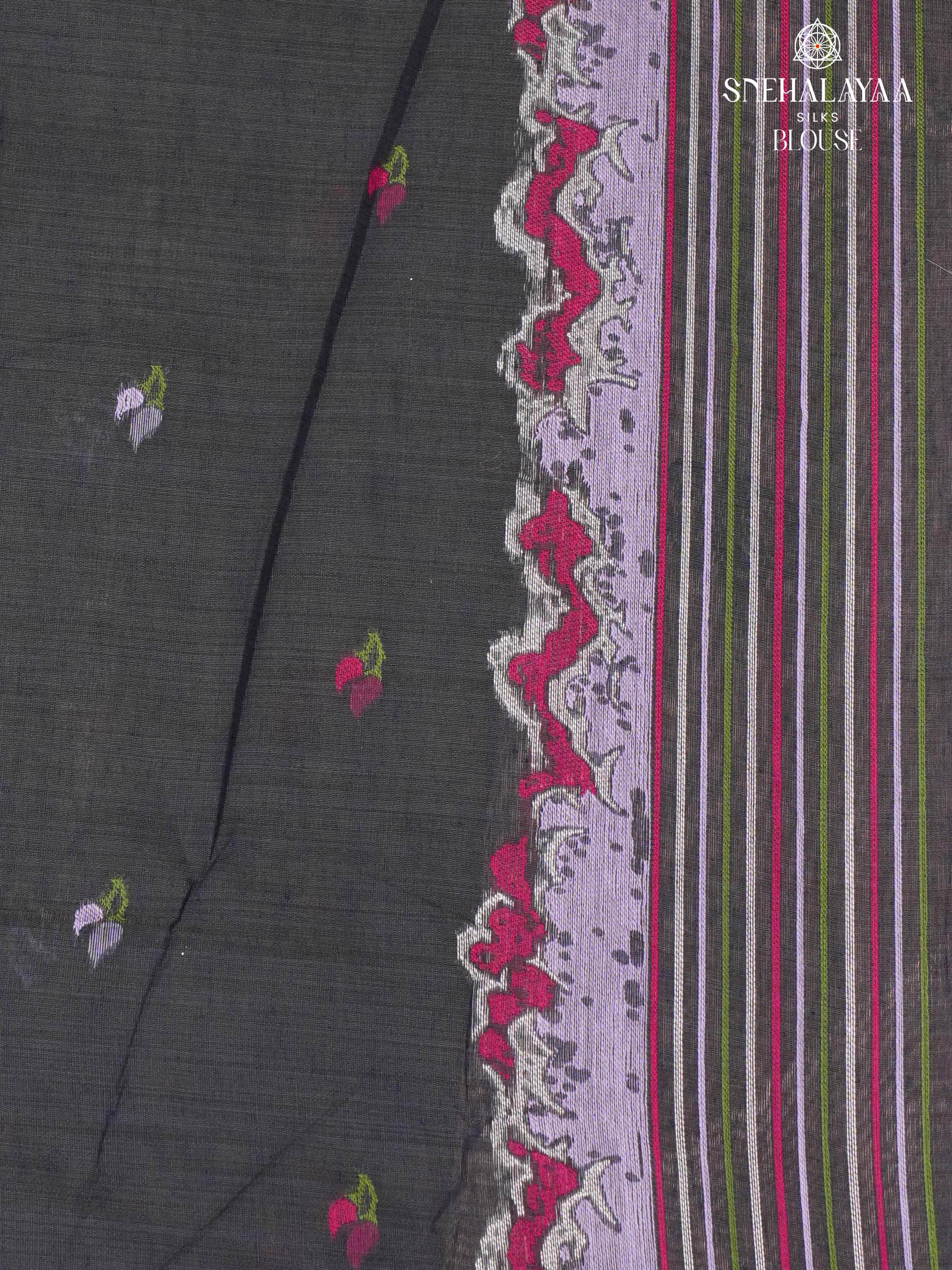 Lilac Munga Cotton Saree