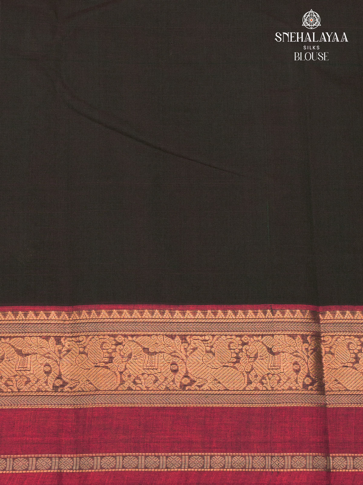 Forest Green Pure Kanchi Cotton Saree