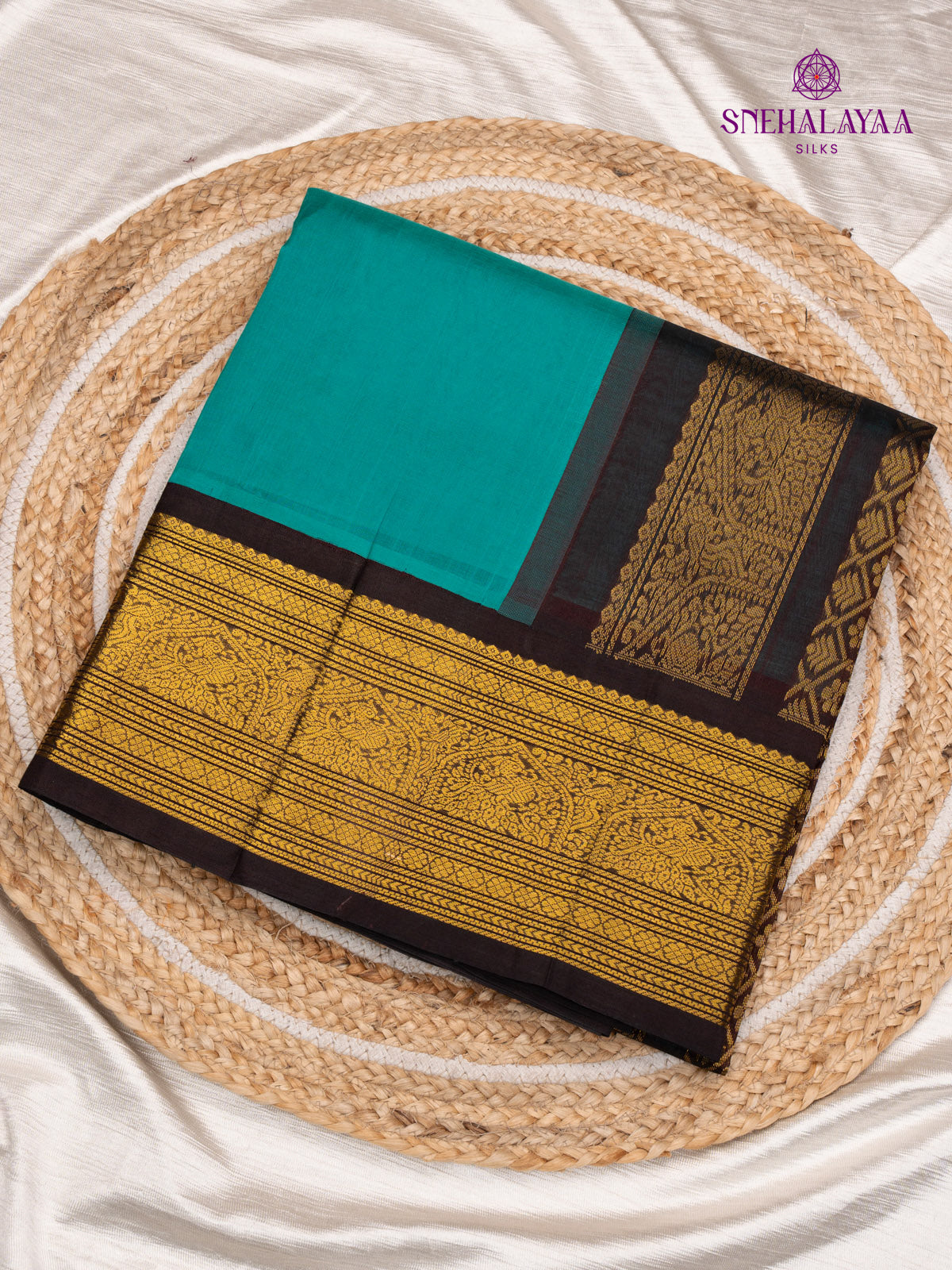Blue Kanchi Silk Cotton Saree