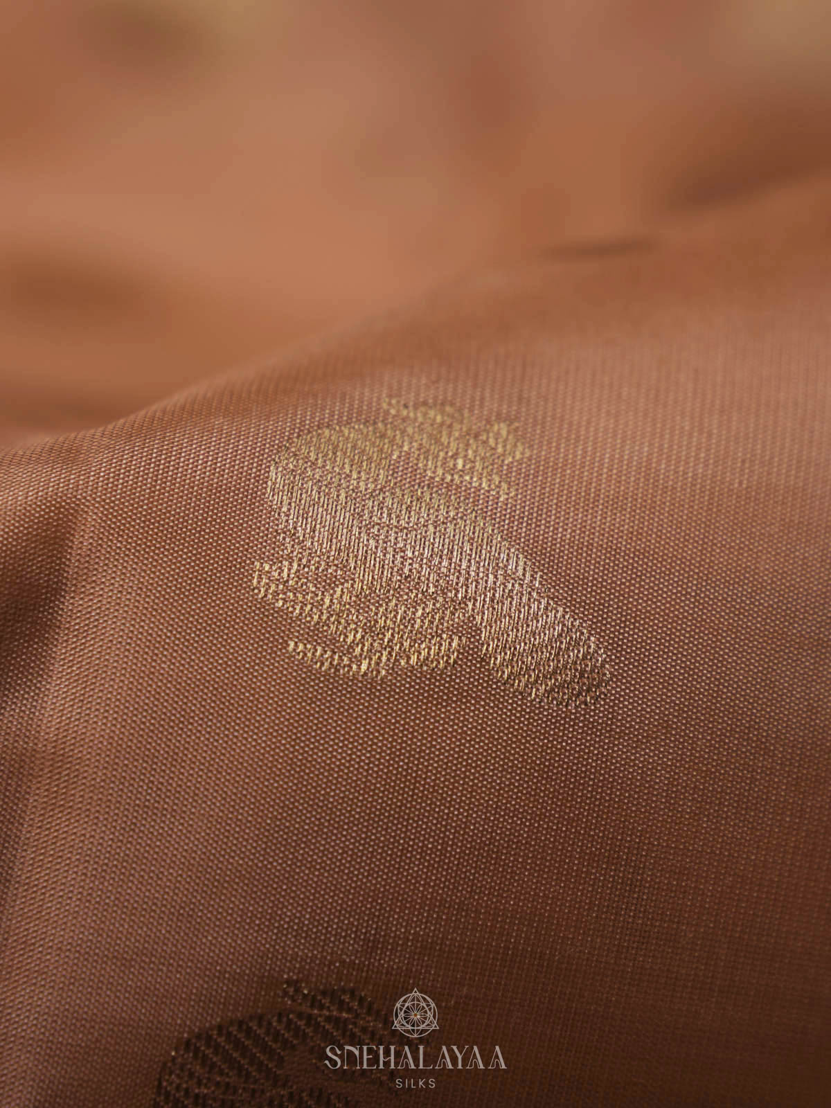 Peach Kanjivaram Silk Saree