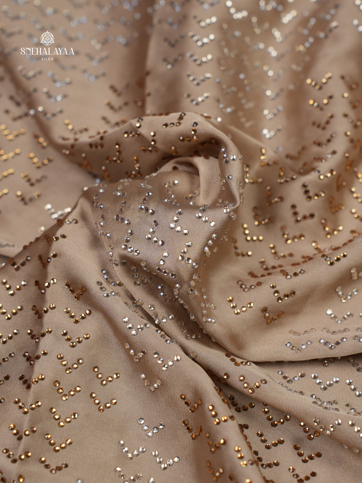 Beige Designer Saree