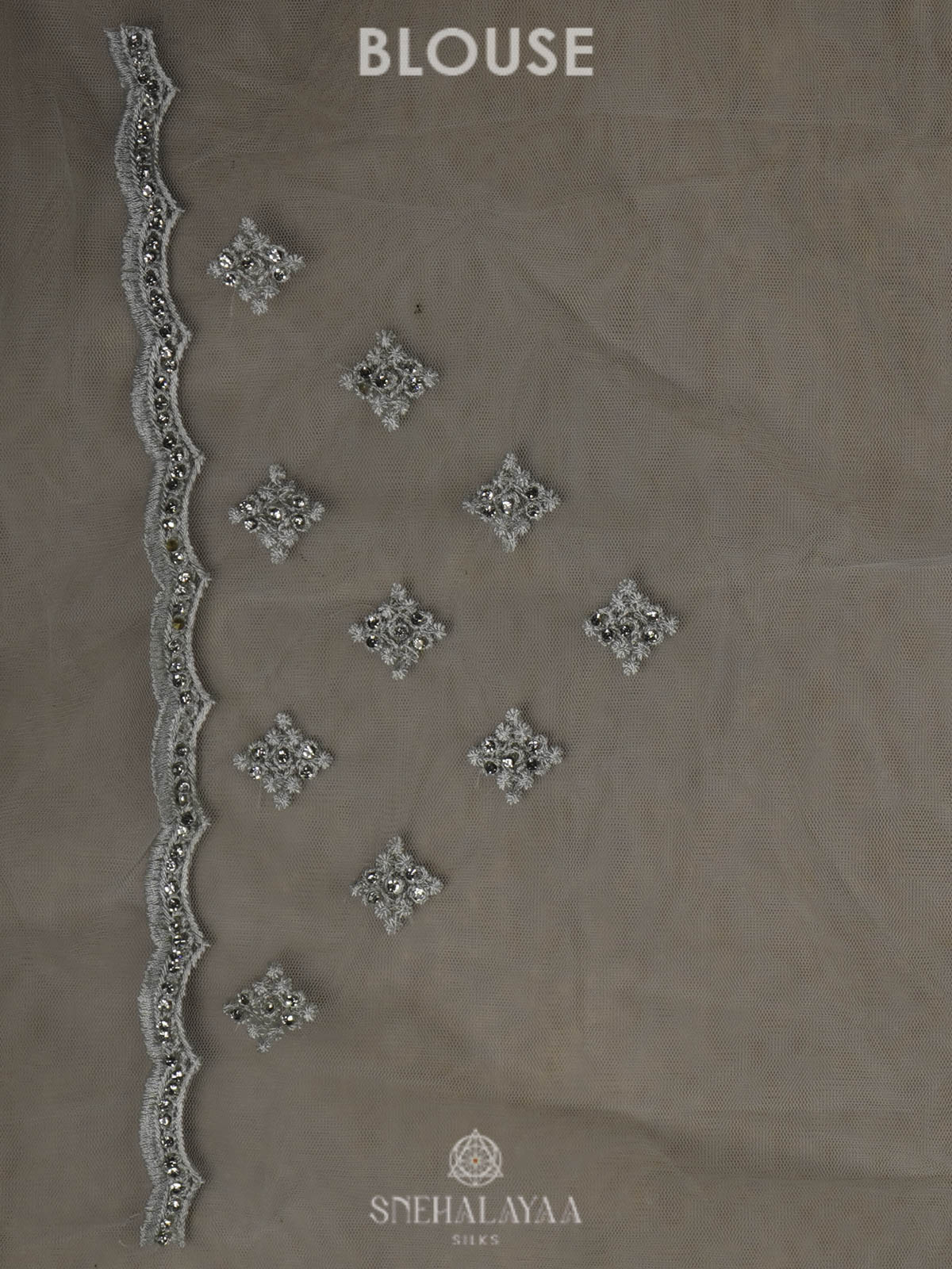 Pale Blue Designer Saree