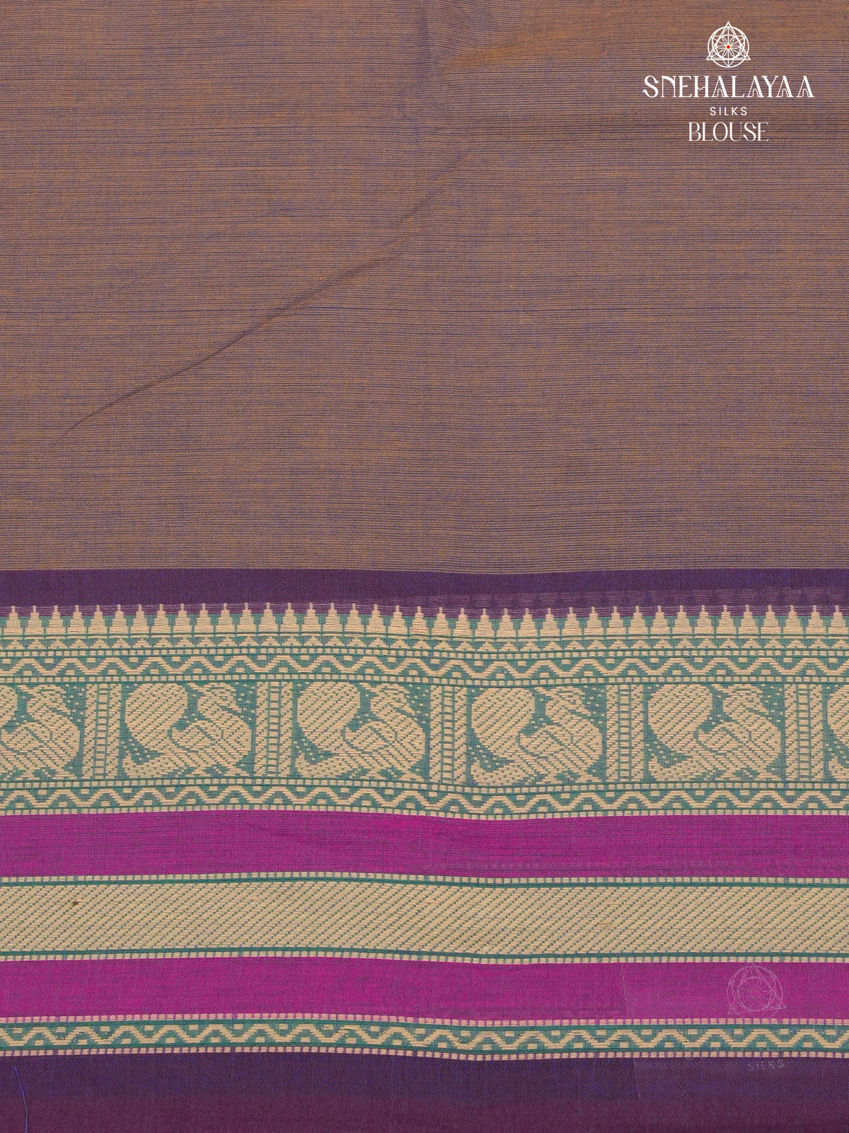 Brown Chettinad Cotton Saree
