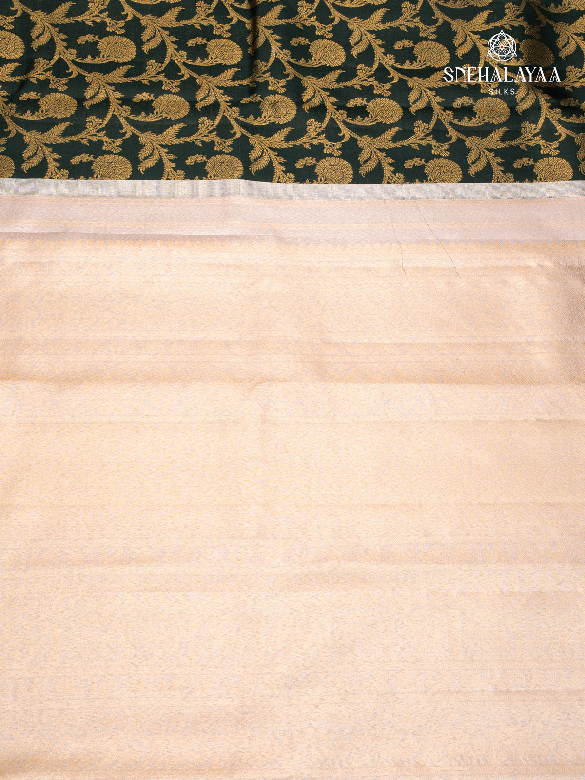 Bottle Green Kanjivaram Silk Saree
