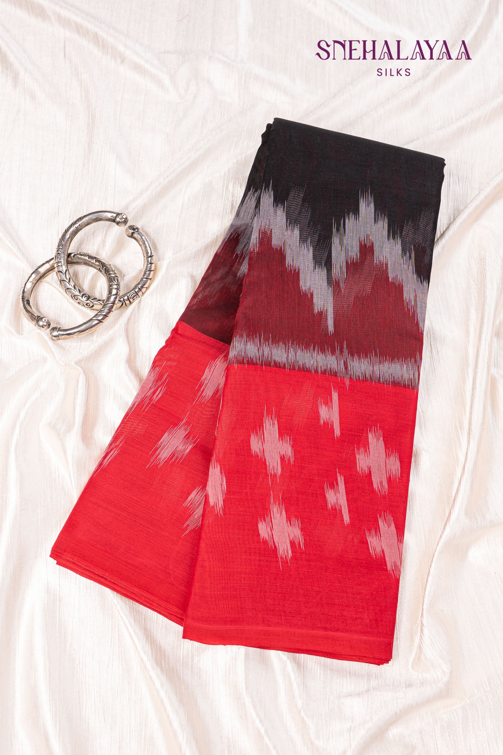 Black Bengal Cotton Saree