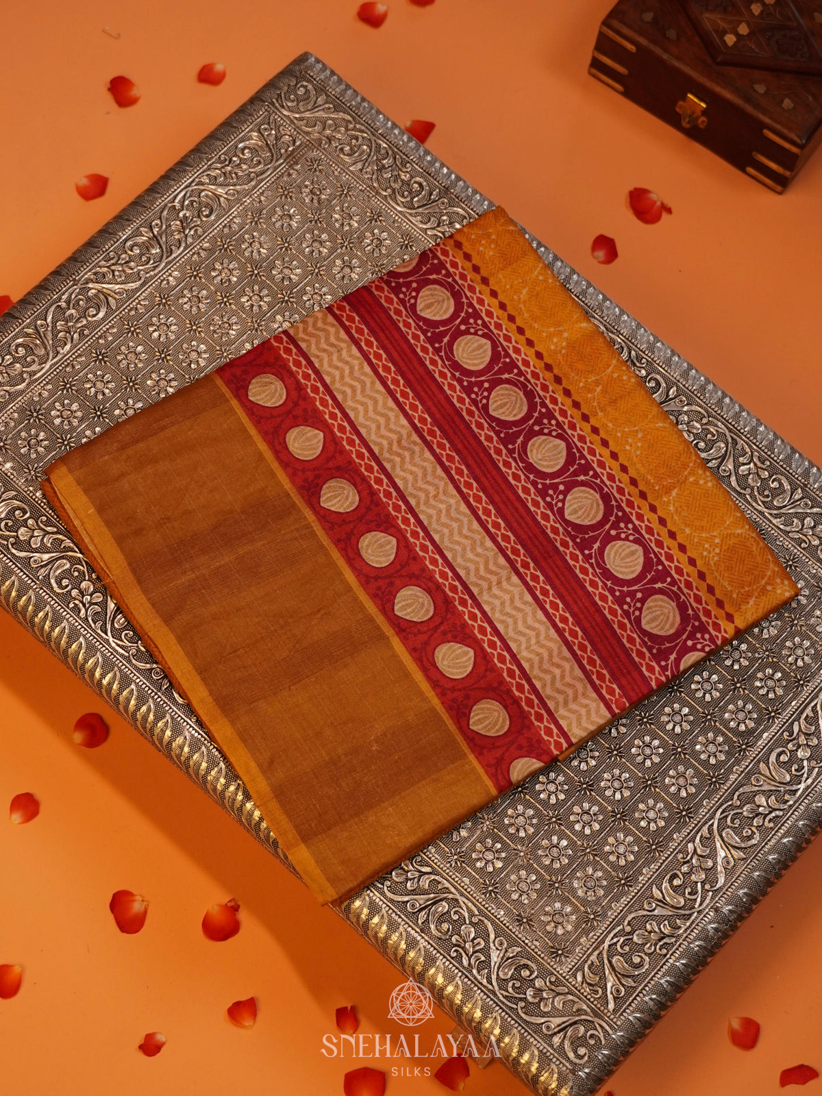 Yellow Tussar Saree