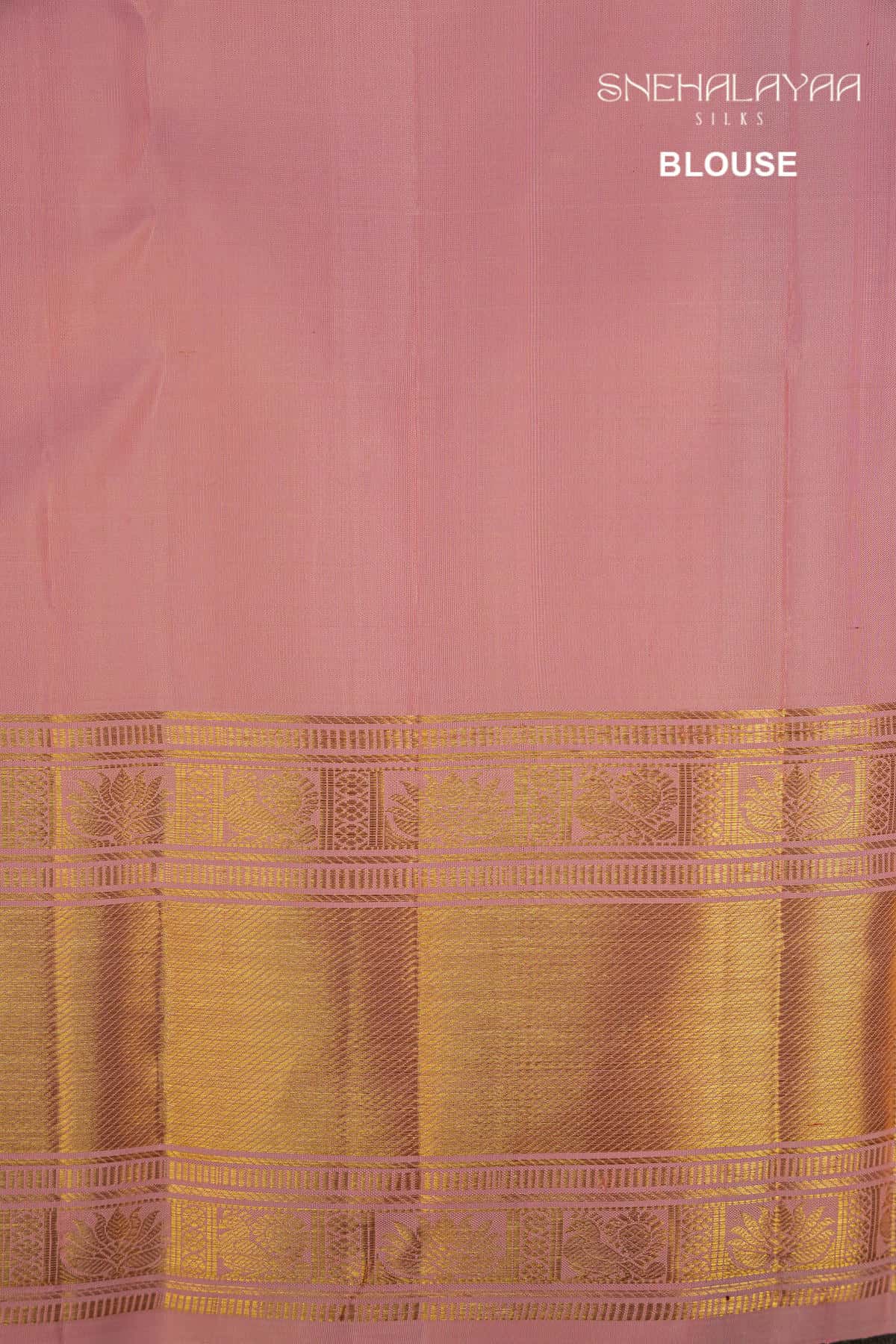 Pink Kancheevaram Silk with Butta