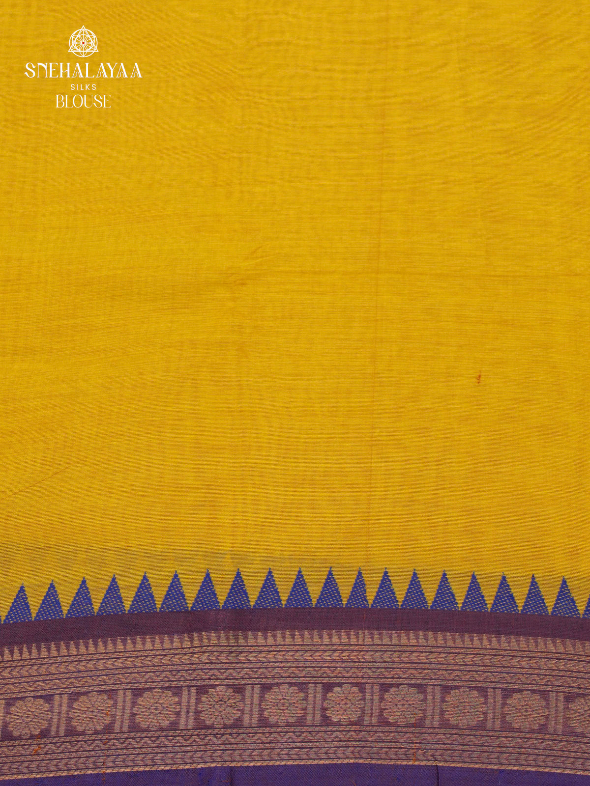 Mustard Yellow Chettinad Cotton Saree