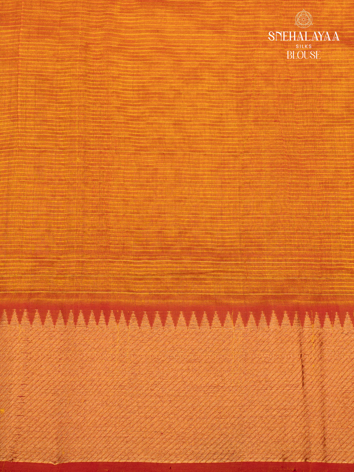 Orange Mangalagiri Silk Cotton Saree