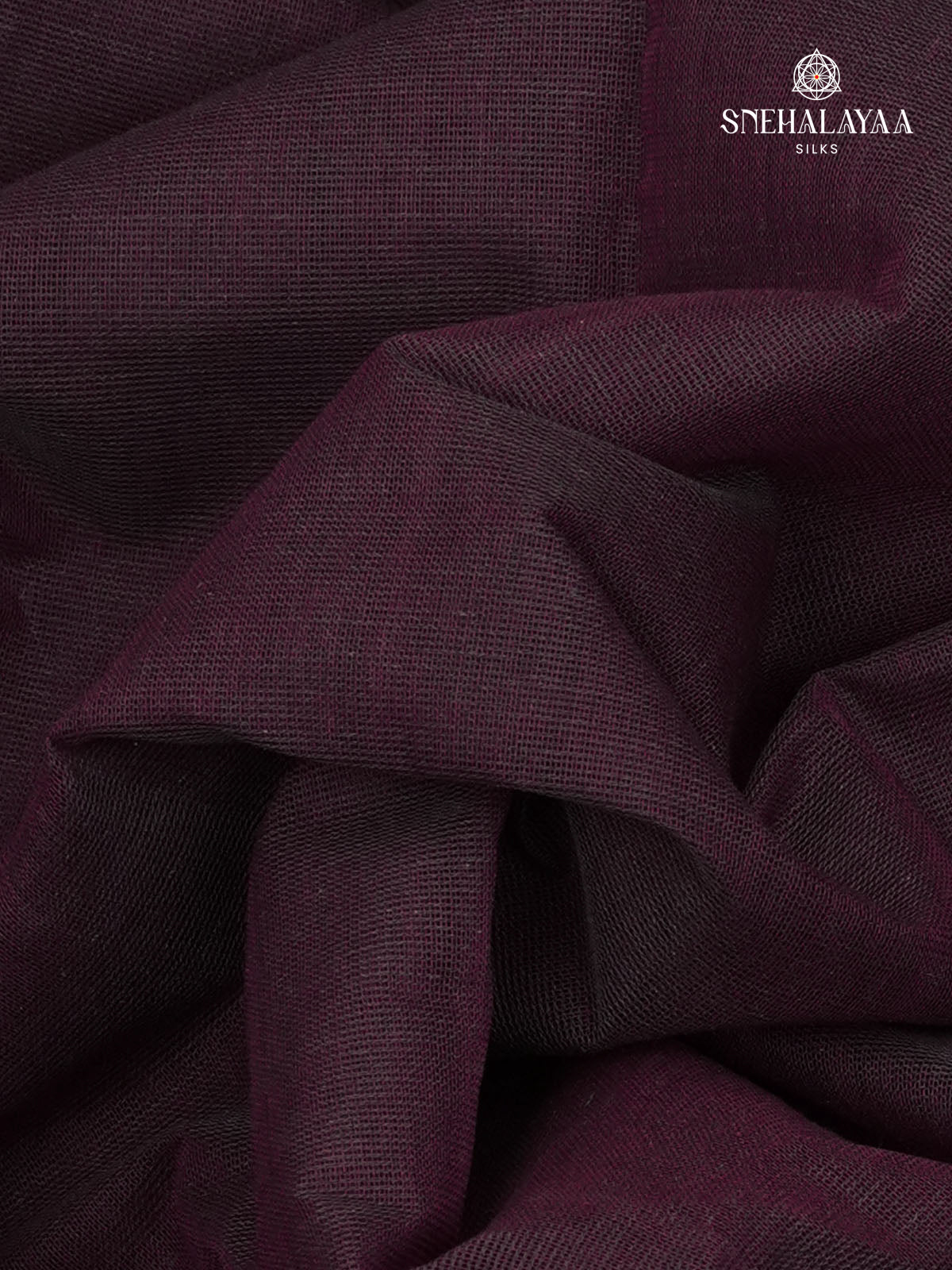 Dark Purple Pure Kanchi Cotton Saree