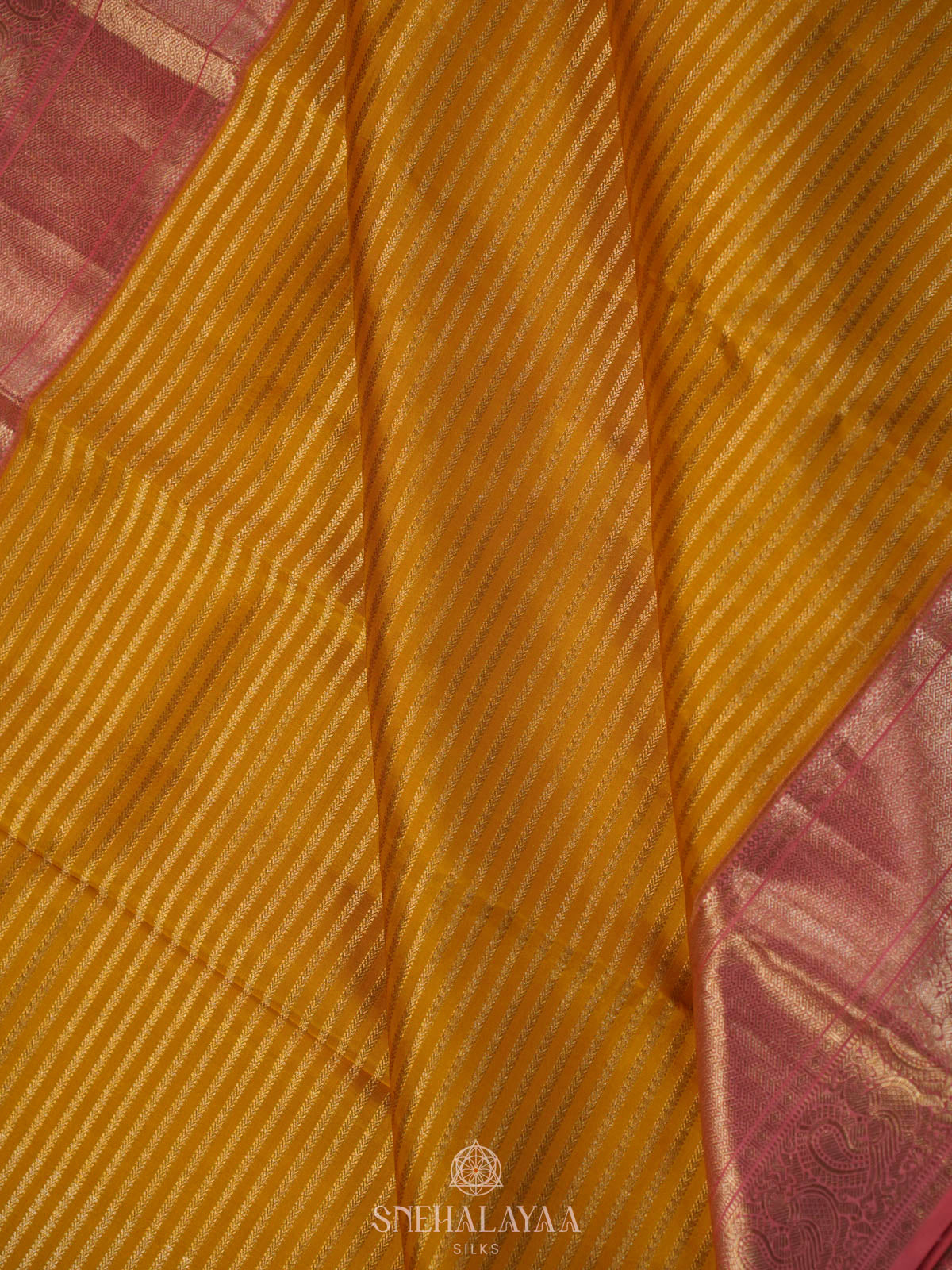 Yellow Kanjivaram Silk Saree