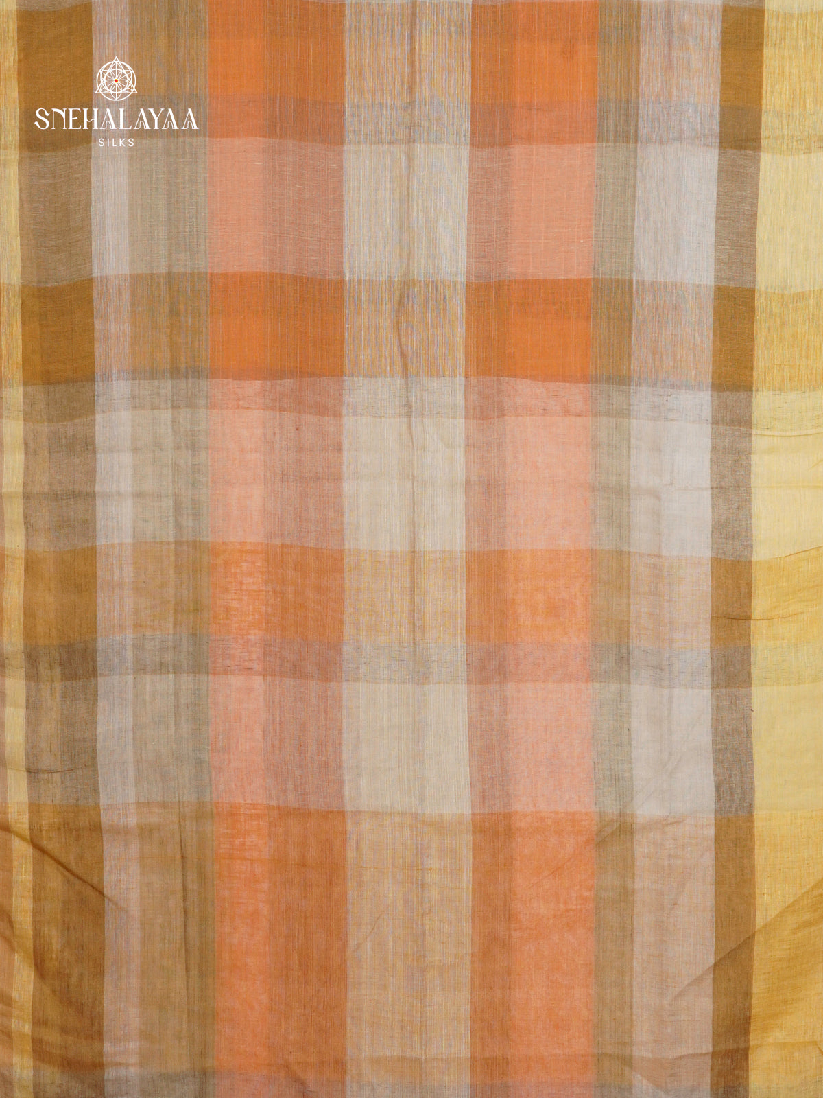 Multicolour Linen Saree