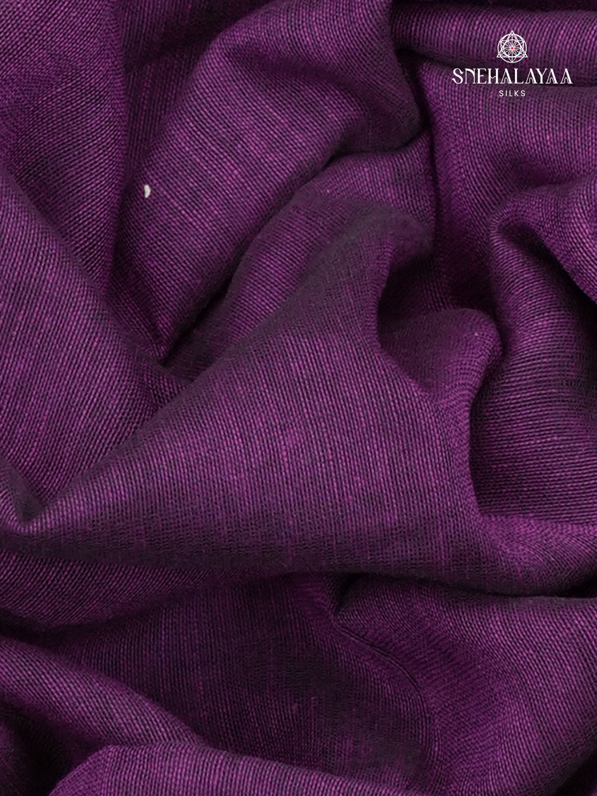 Purple Khadi Cotton Saree